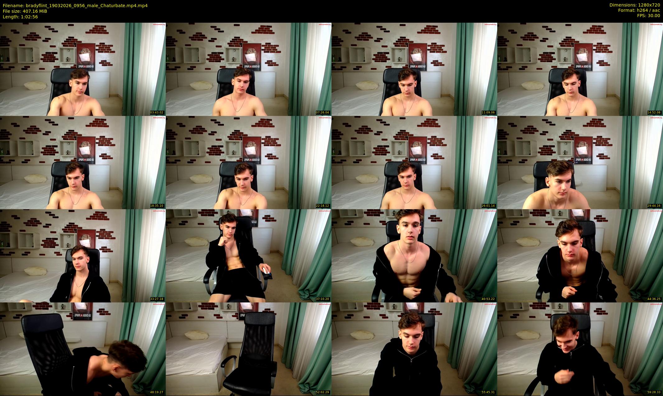 bradyflint — 63 minute Chaturbate male cam show recording, 720p, Mar 19, 2026