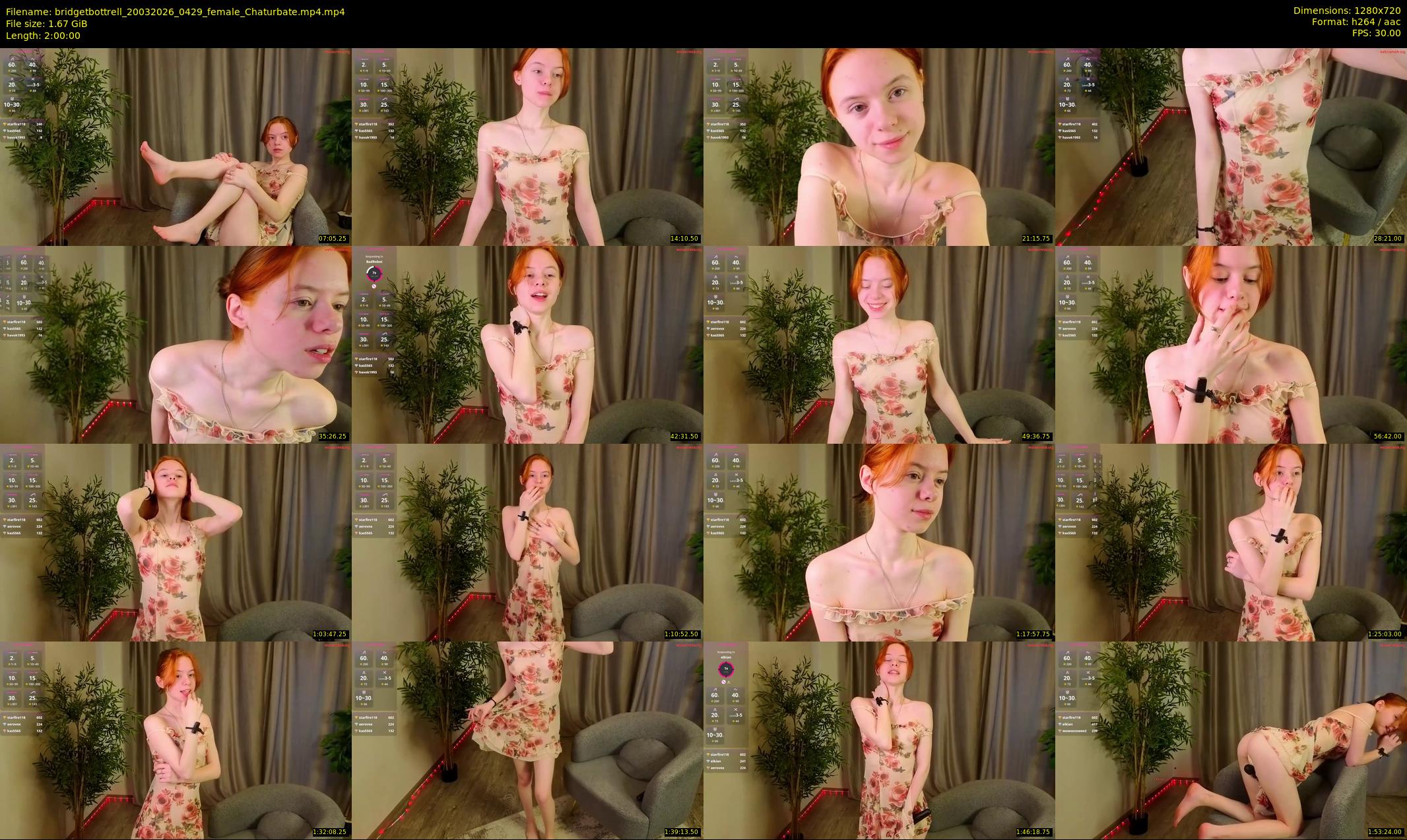bridgetbottrell — 120 minute Chaturbate female cam show recording, 720p, Mar 20, 2026