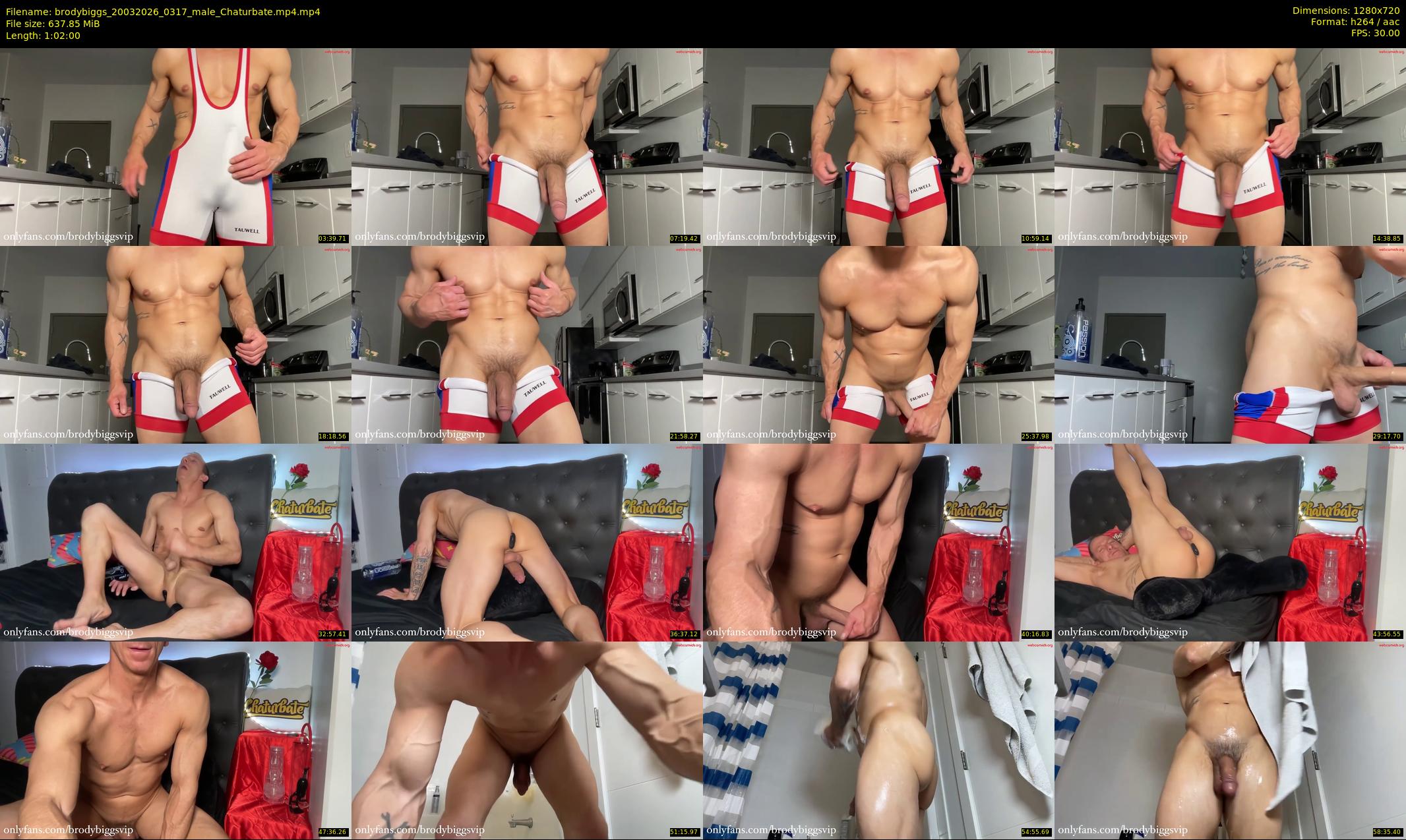 brodybiggs — 62 minute Chaturbate male cam show recording, 720p, Mar 20, 2026
