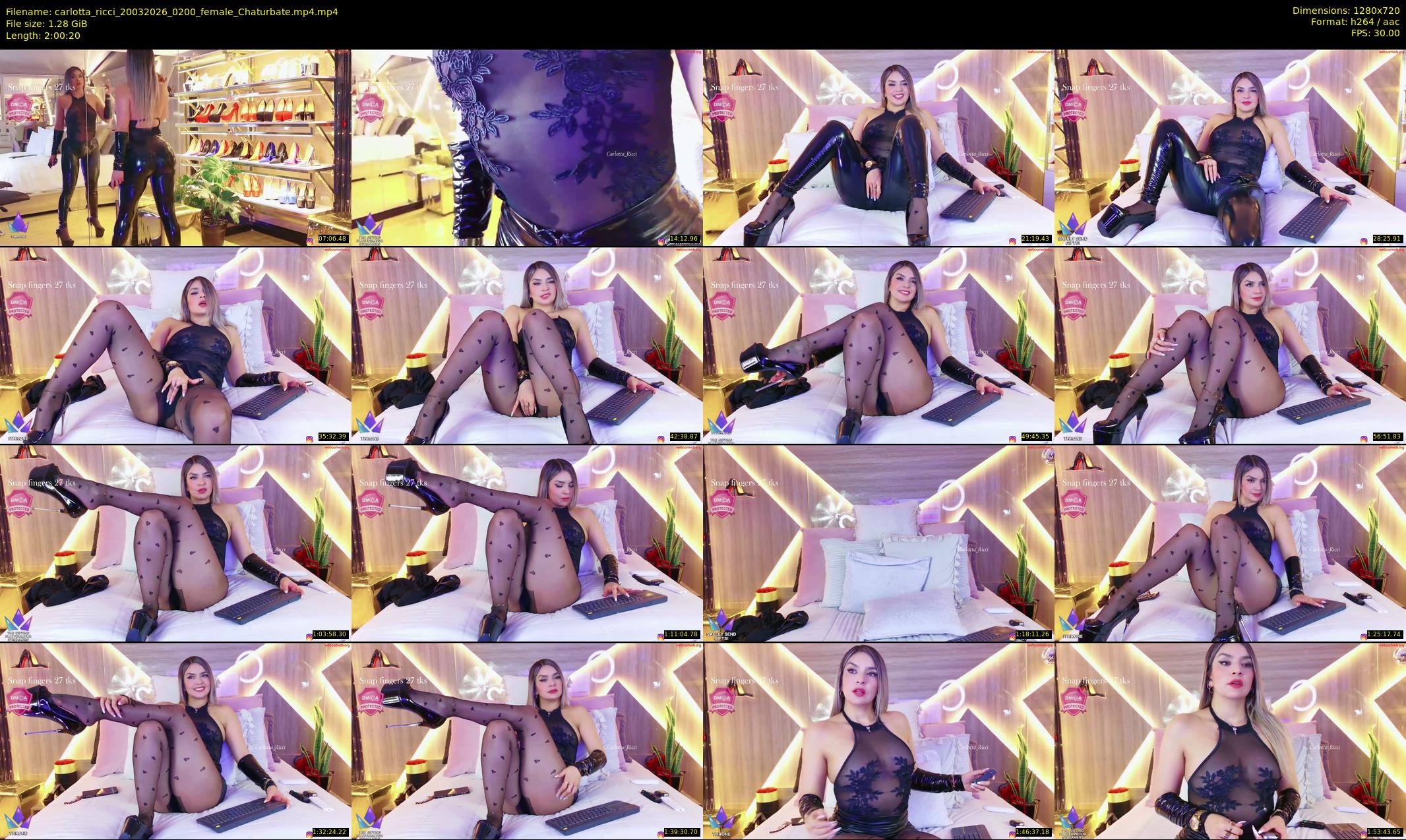 carlotta_ricci — 121 minute Chaturbate female cam show recording, 720p, Mar 20, 2026