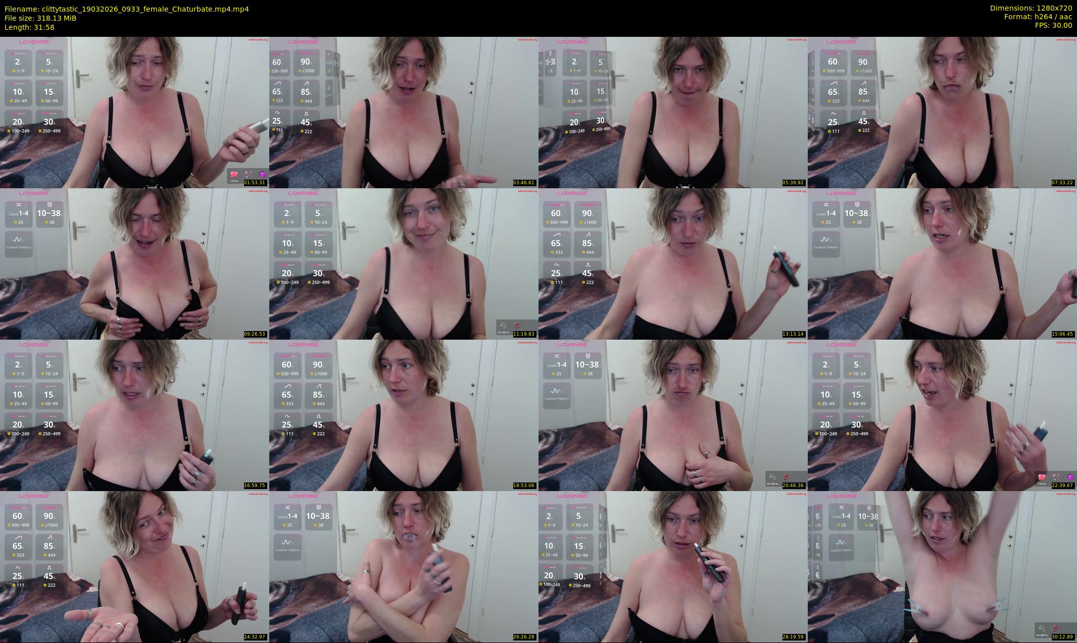 clittytastic — 32 minute Chaturbate female cam show recording, 720p, Mar 19, 2026