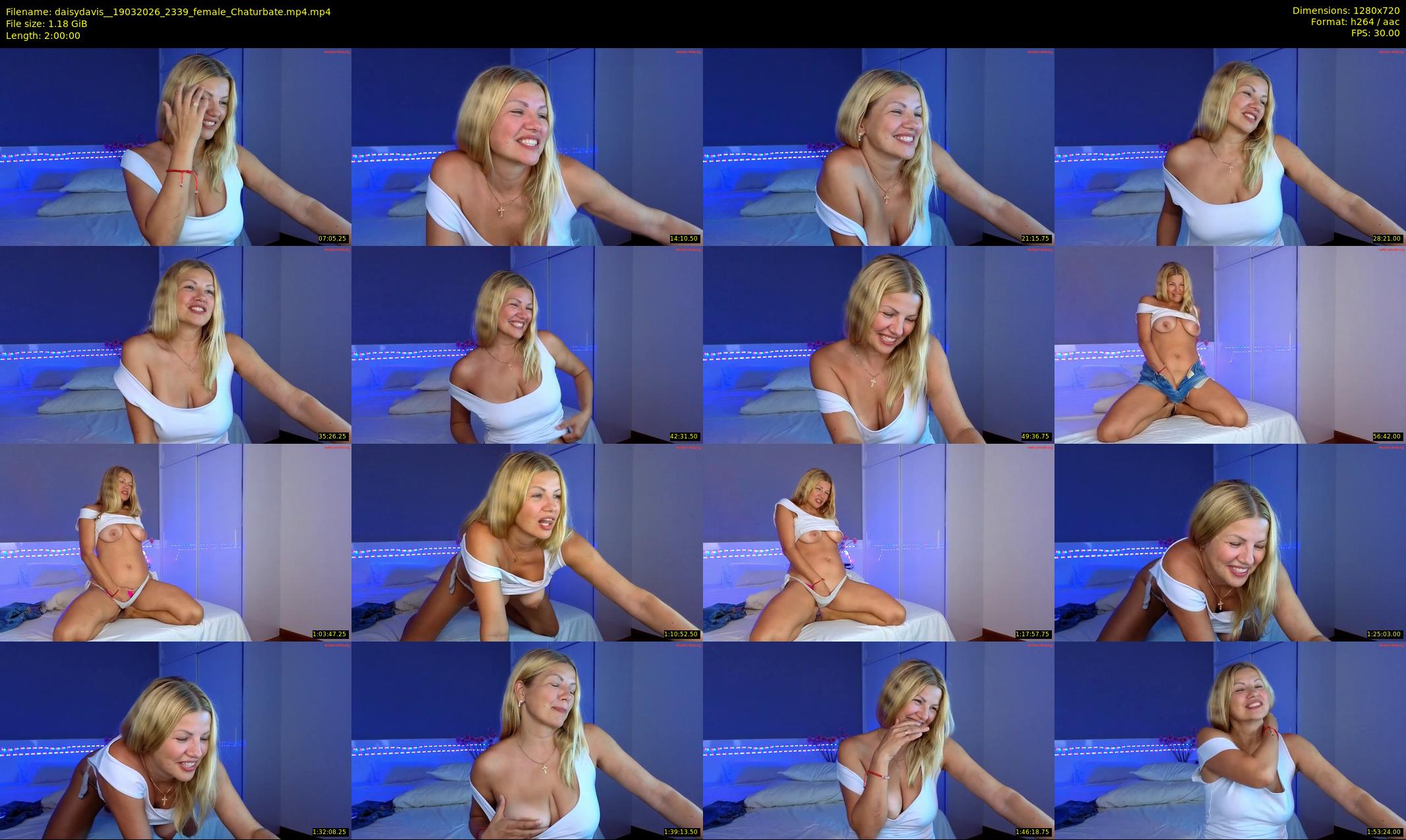 daisydavis_ — 120 minute Chaturbate female cam show recording, 720p, Mar 19, 2026