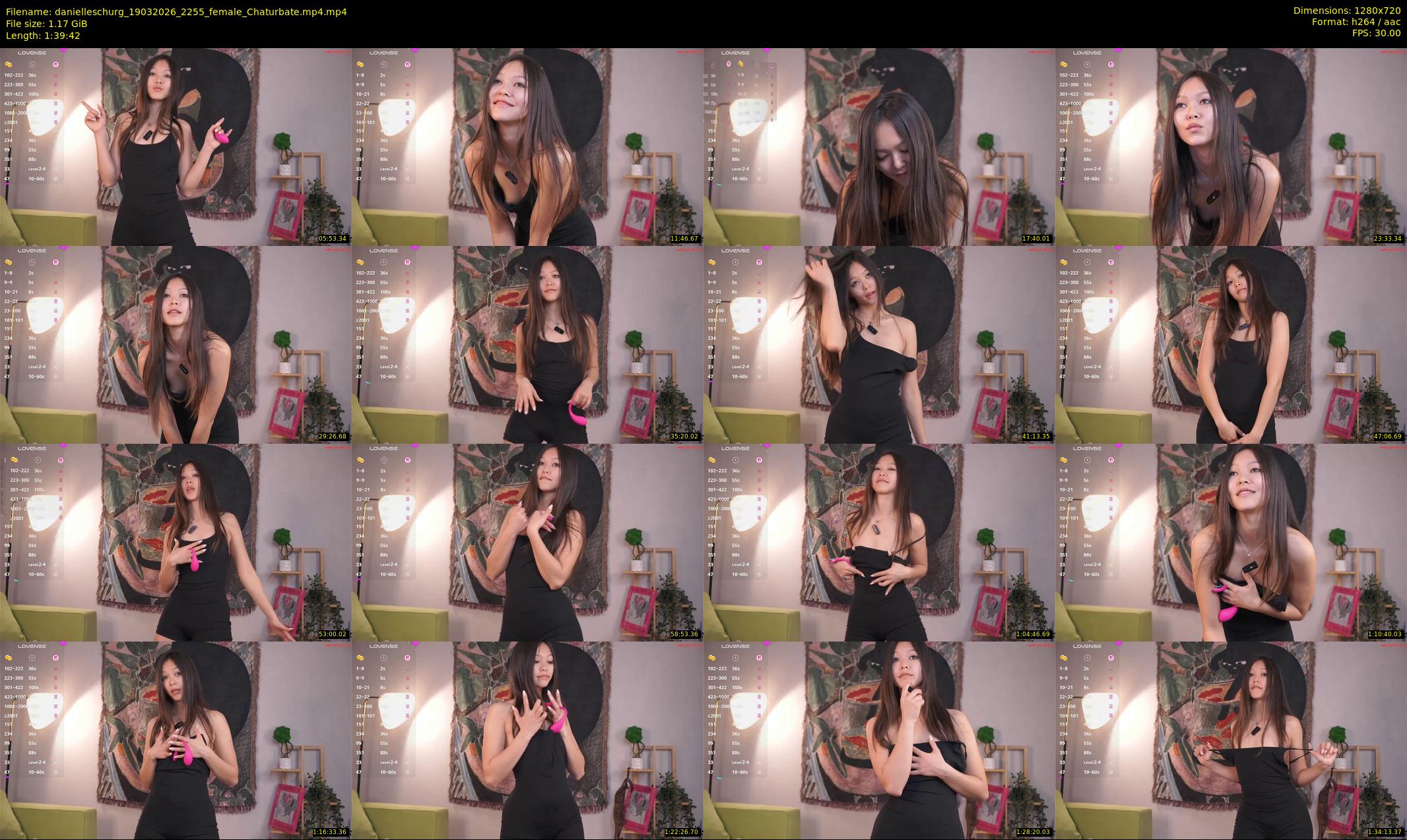 danielleschurg — 100 minute Chaturbate female cam show recording, 720p, Mar 19, 2026