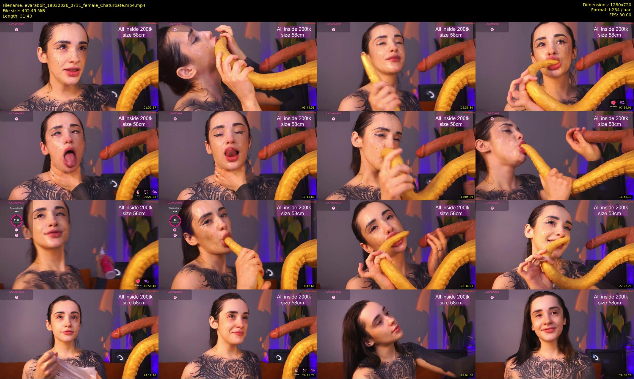 evarabbit — 32 minute Chaturbate female cam show recording, 720p, Mar 19, 2026