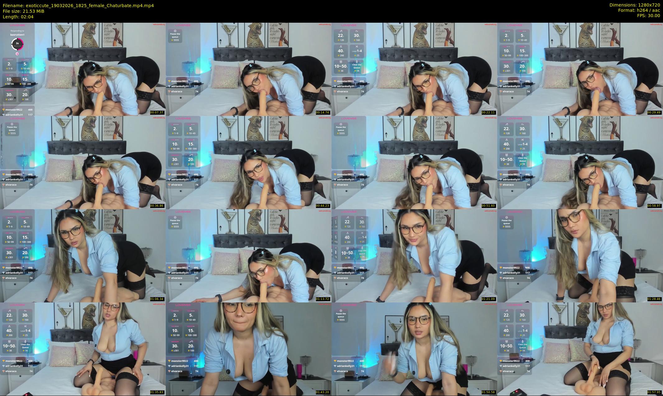 exoticcute — 3 minute Chaturbate female cam show recording, 720p, Mar 19, 2026
