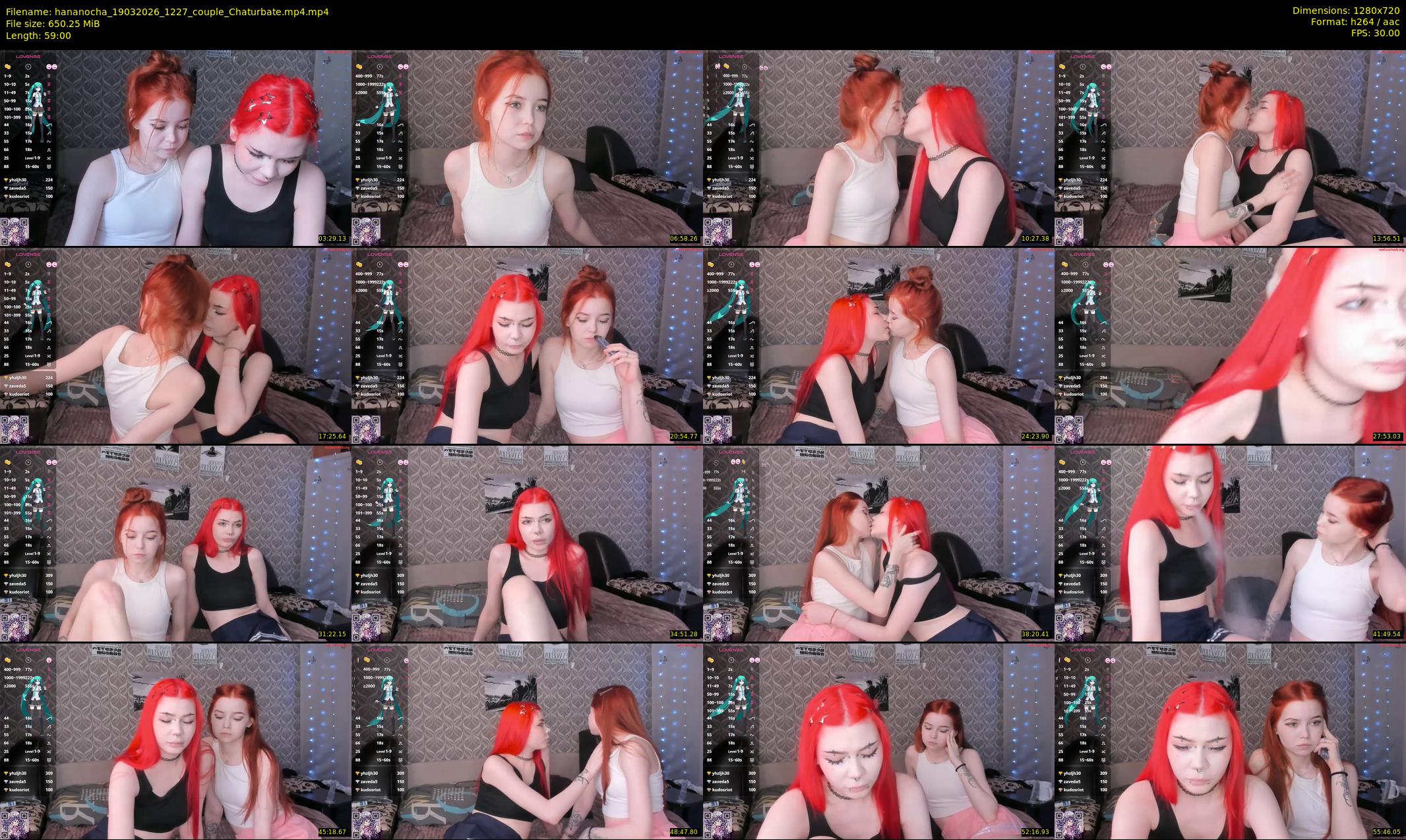 hananocha — 59 minute Chaturbate couple cam show recording, 720p, Mar 19, 2026