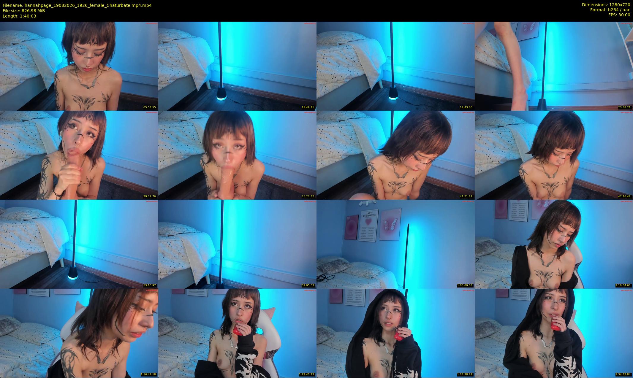 hannahpage — 101 minute Chaturbate female cam show recording, 720p, Mar 19, 2026