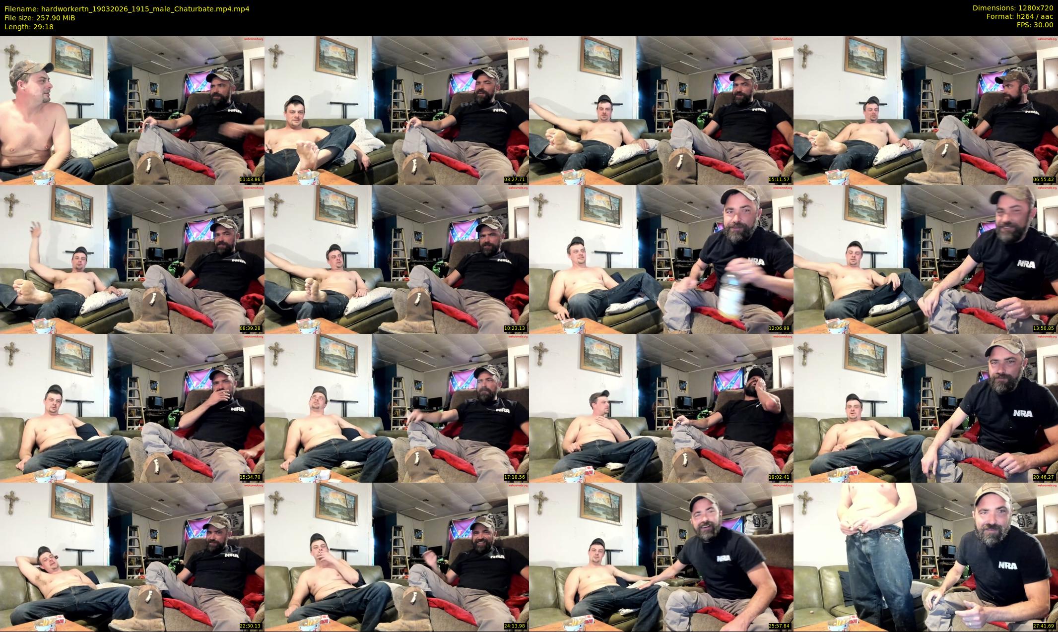 hardworkertn — 30 minute Chaturbate male cam show recording, 720p, Mar 19, 2026