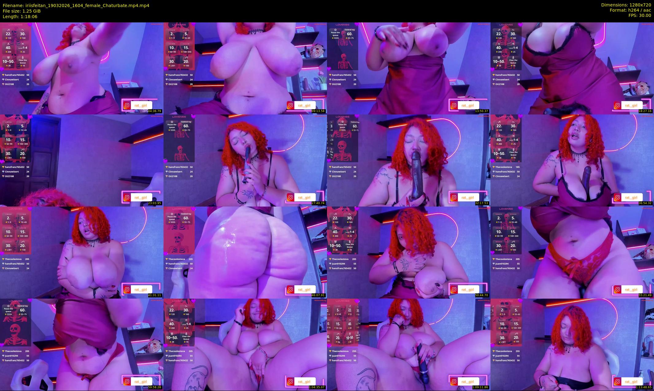 iriisfeitan — 79 minute Chaturbate female cam show recording, 720p, Mar 19, 2026