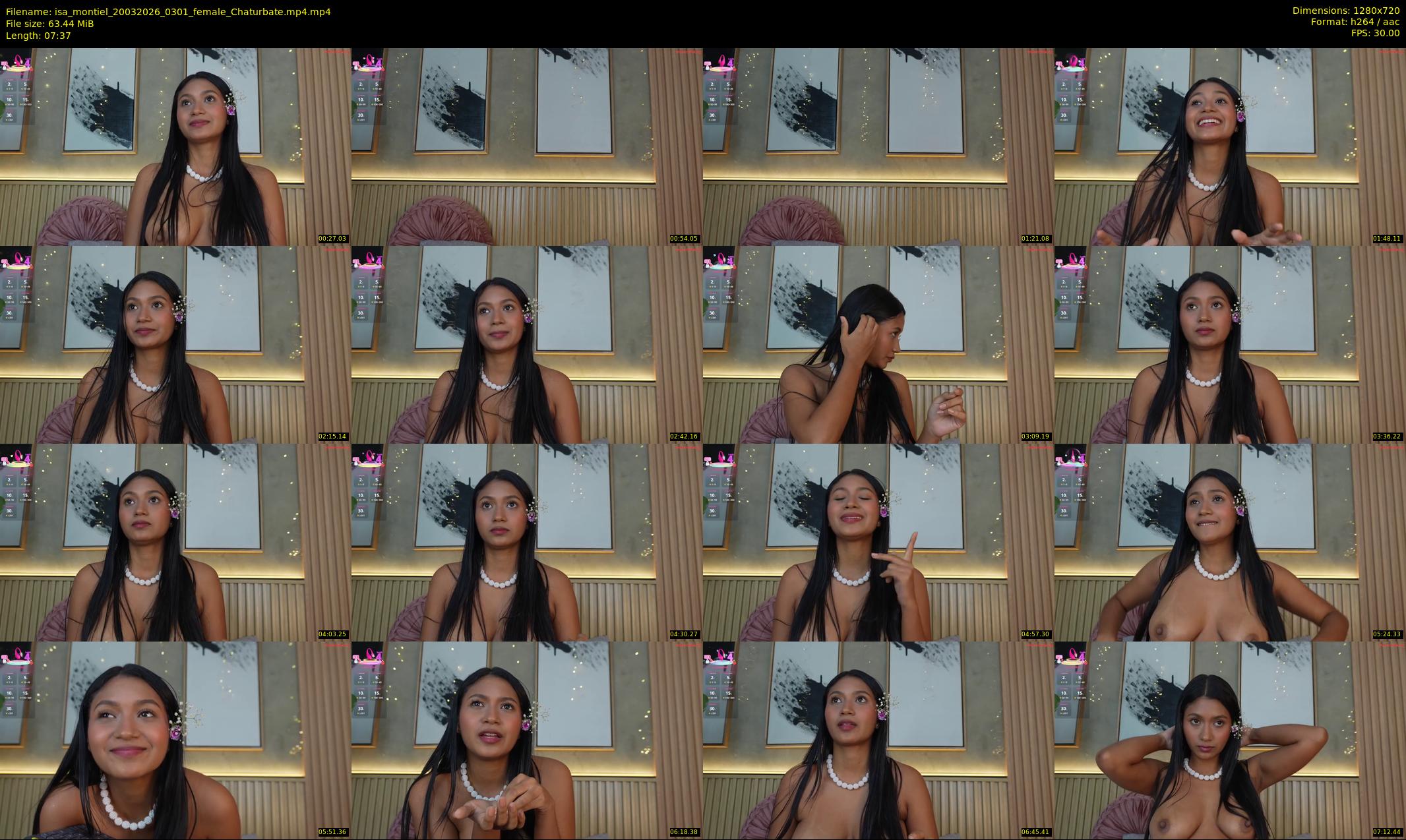 isa_montiel — 8 minute Chaturbate female cam show recording, 720p, Mar 20, 2026