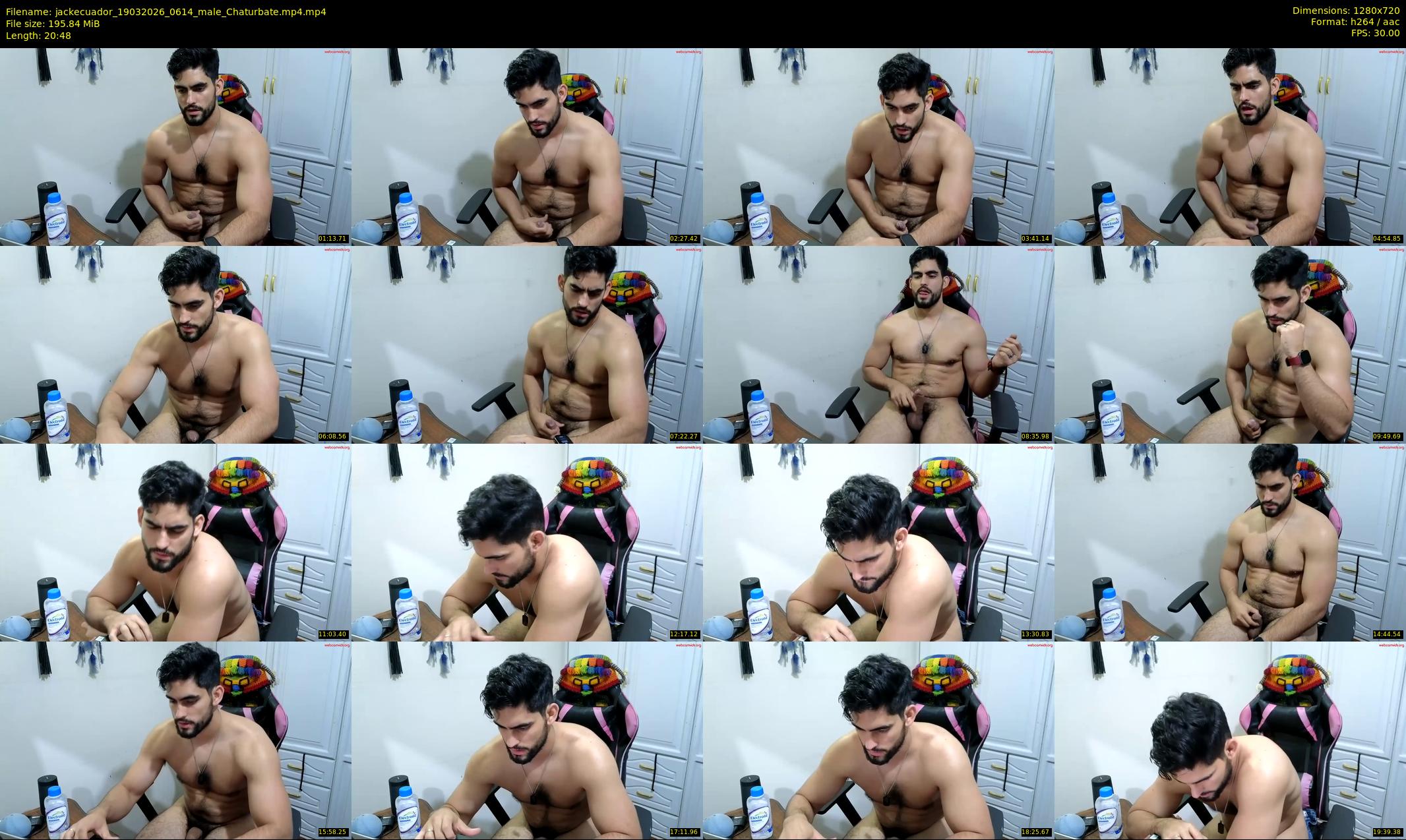jackecuador — 21 minute Chaturbate male cam show recording, 720p, Mar 19, 2026