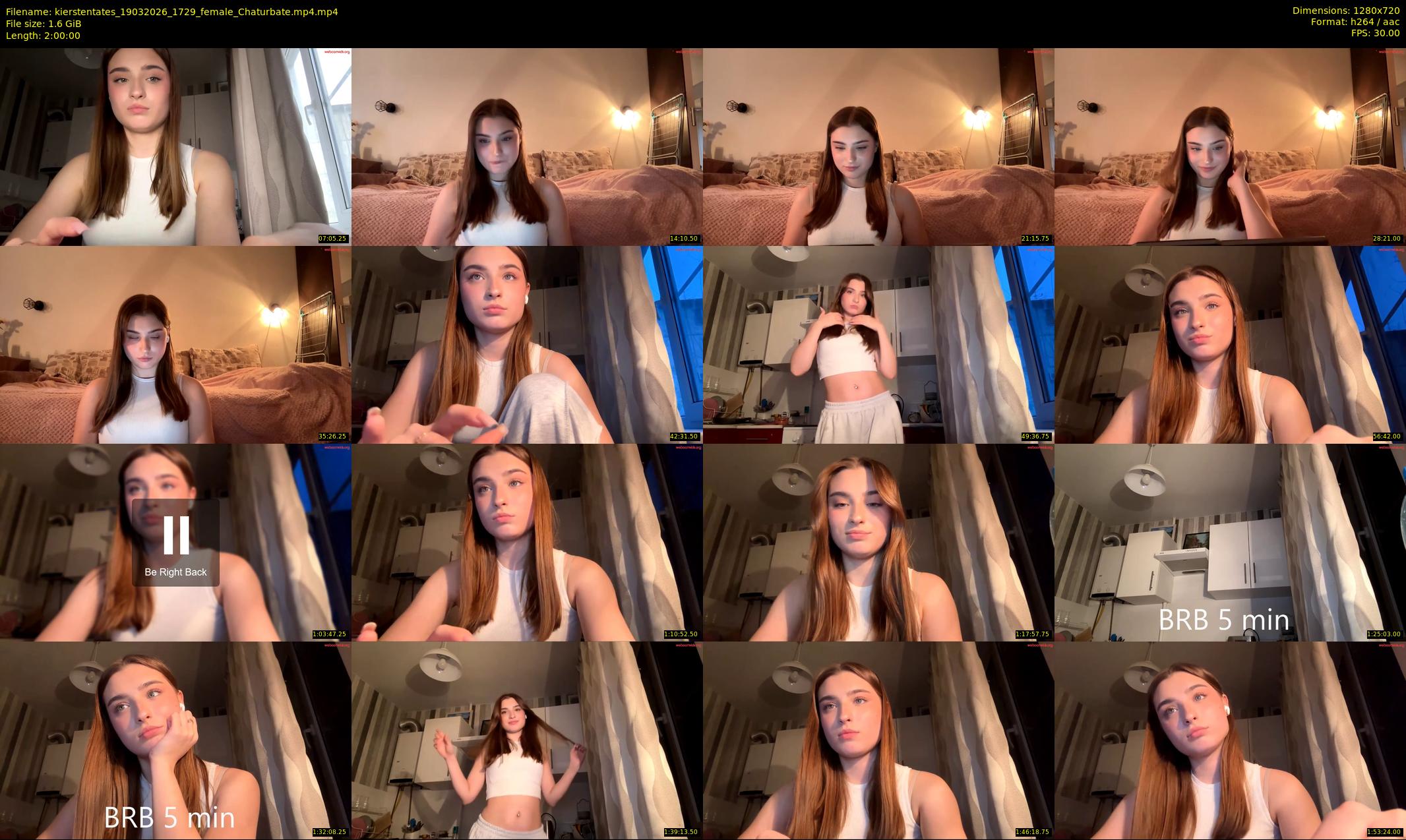 kierstentates — 120 minute Chaturbate female cam show recording, 720p, Mar 19, 2026