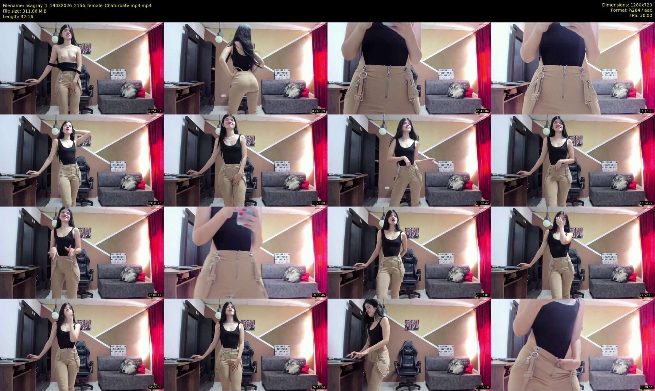 lisagray_1 — 33 minute Chaturbate female cam show recording, 720p, Mar 19, 2026