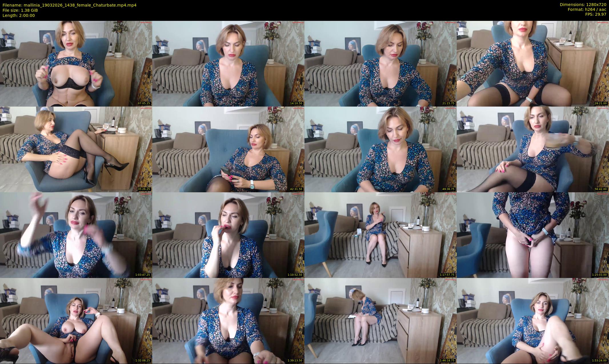 mallinia — 120 minute Chaturbate female cam show recording, 720p, Mar 19, 2026