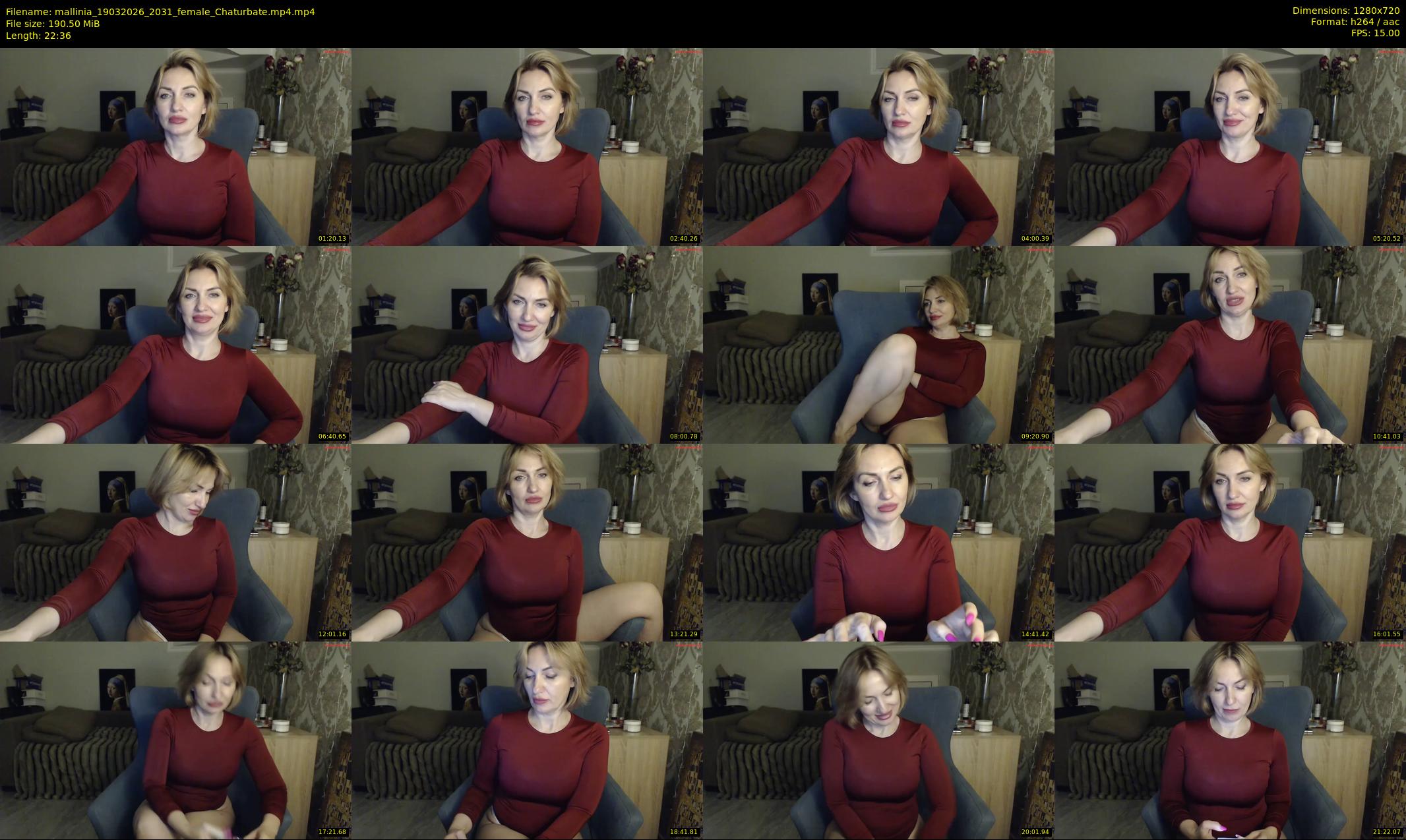 mallinia — 23 minute Chaturbate female cam show recording, 720p, Mar 19, 2026