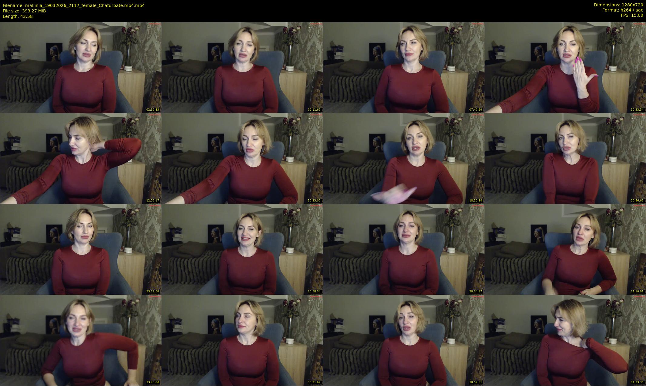 mallinia — 44 minute Chaturbate female cam show recording, 720p, Mar 19, 2026