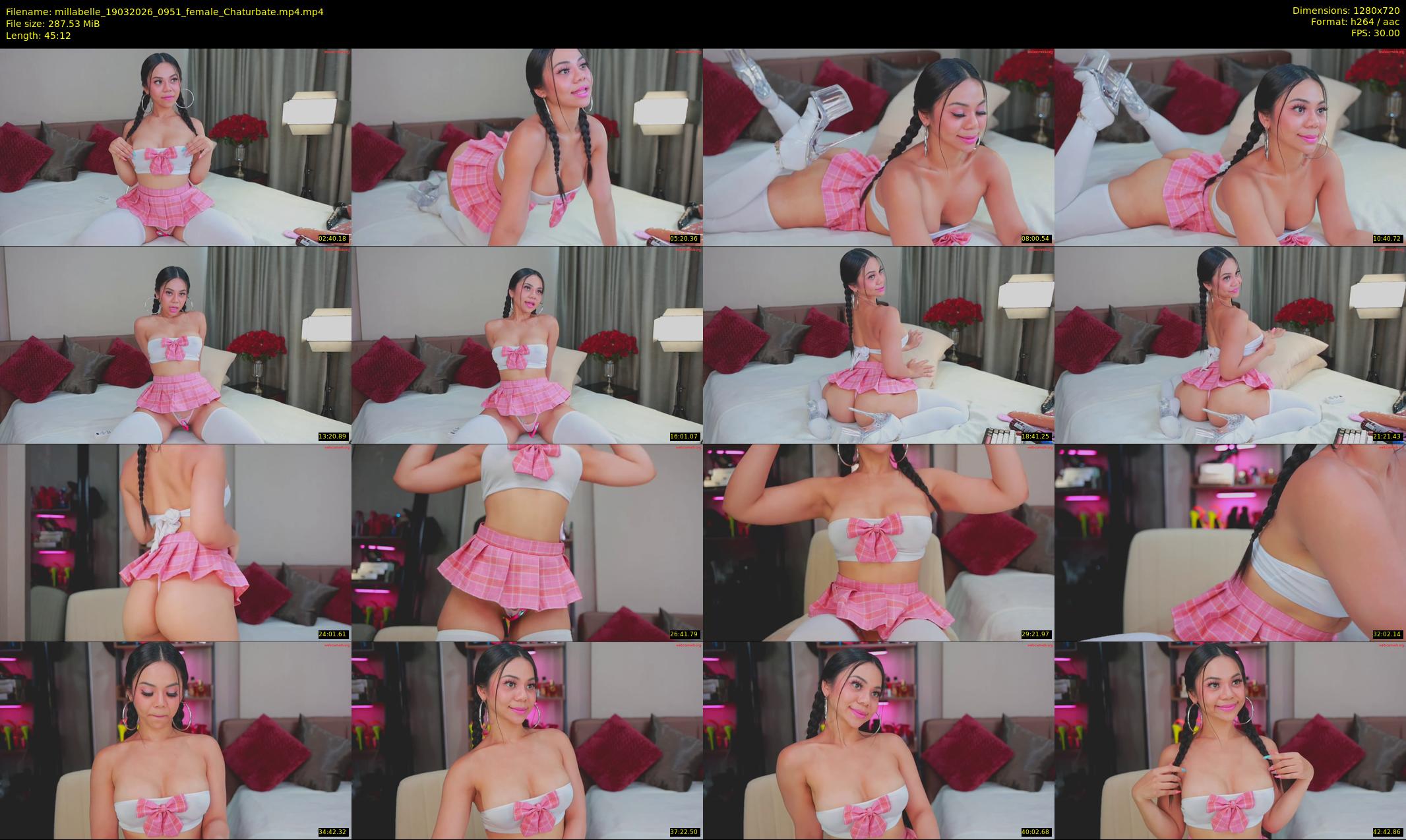 millabelle — 46 minute Chaturbate female cam show recording, 720p, Mar 19, 2026