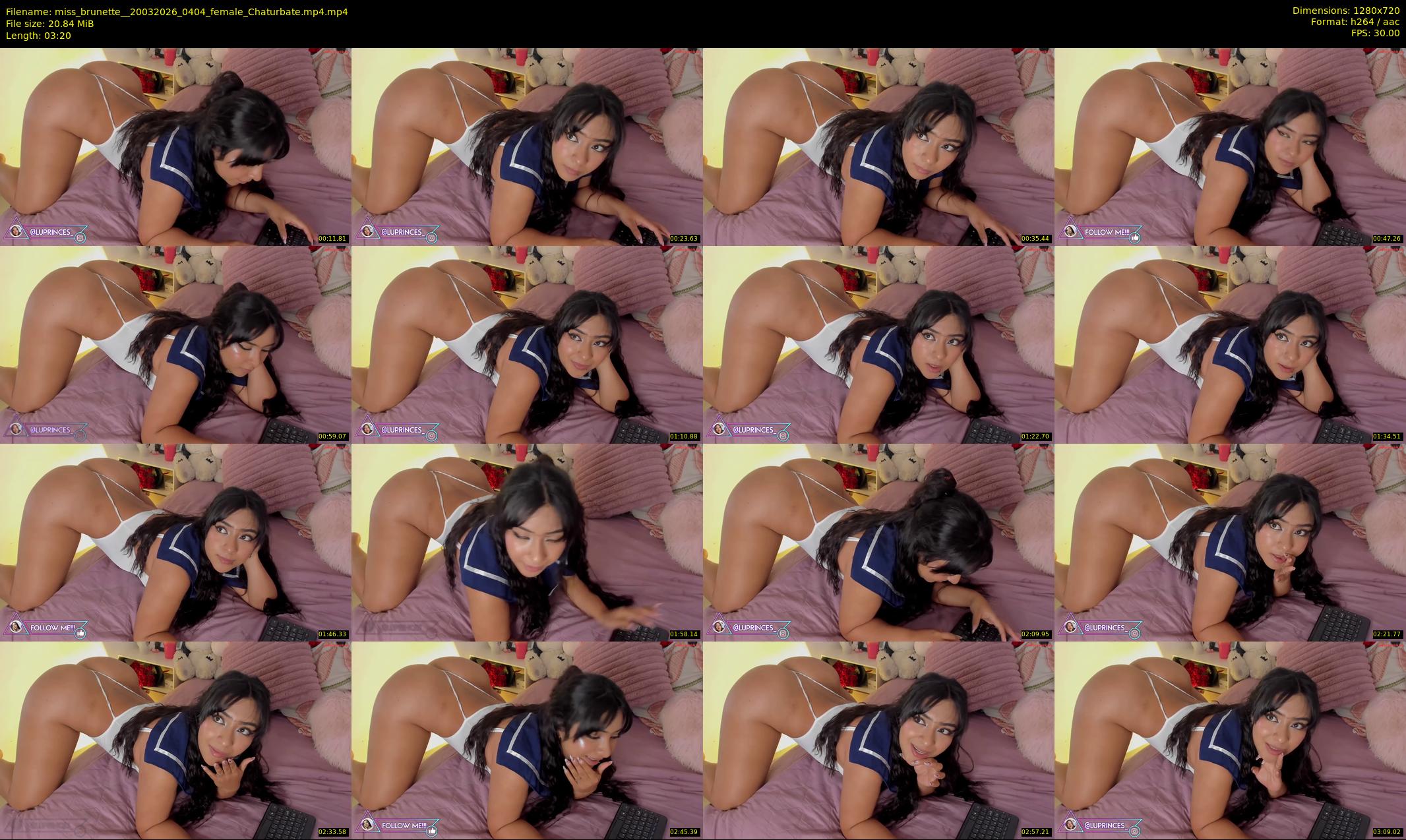 miss_brunette_ — 4 minute Chaturbate female cam show recording, 720p, Mar 20, 2026