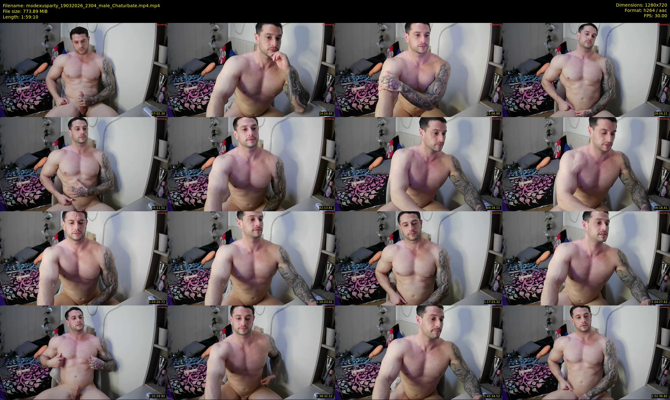 modexusparty — 120 minute Chaturbate male cam show recording, 720p, Mar 19, 2026