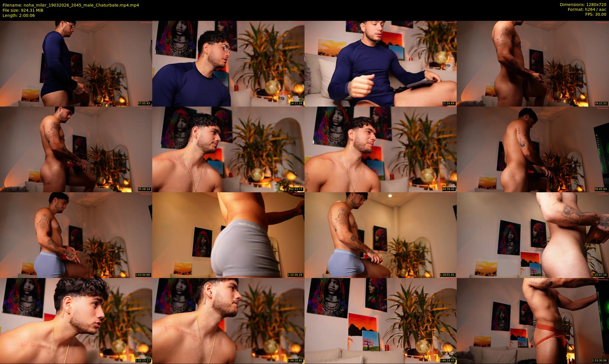 noha_miler — 121 minute Chaturbate male cam show recording, 720p, Mar 19, 2026