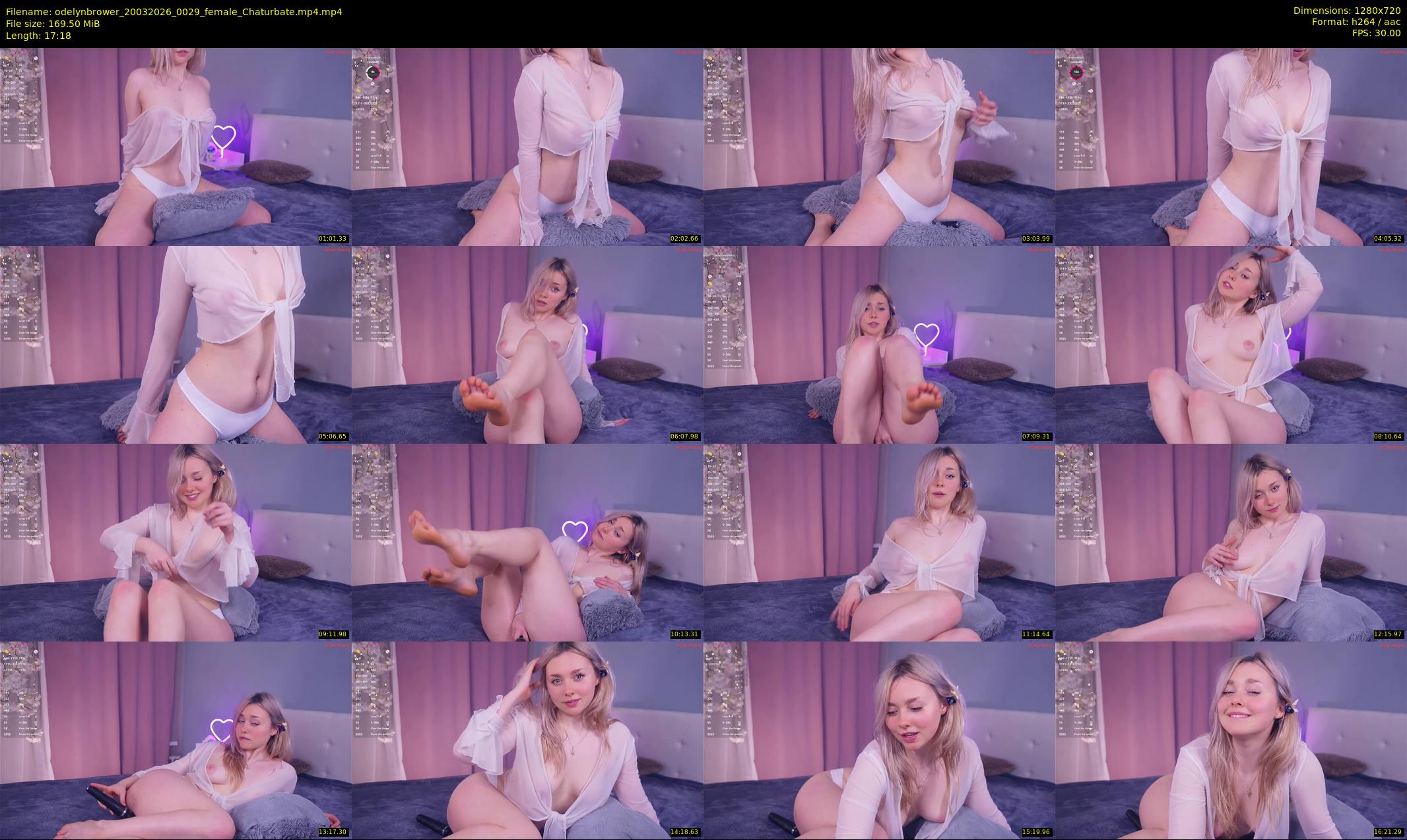 odelynbrower — 18 minute Chaturbate female cam show recording, 720p, Mar 20, 2026