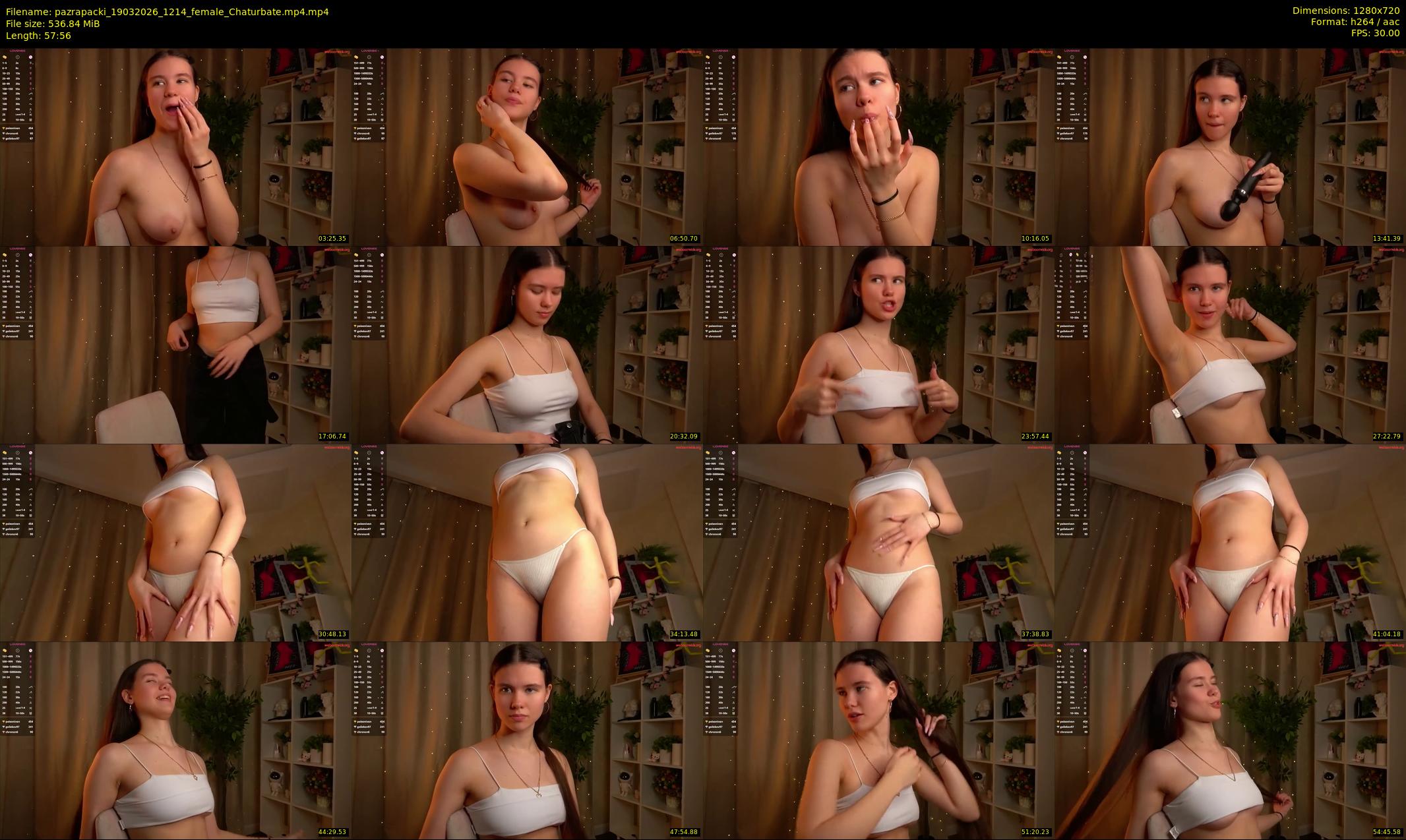 pazrapacki — 58 minute Chaturbate female cam show recording, 720p, Mar 19, 2026