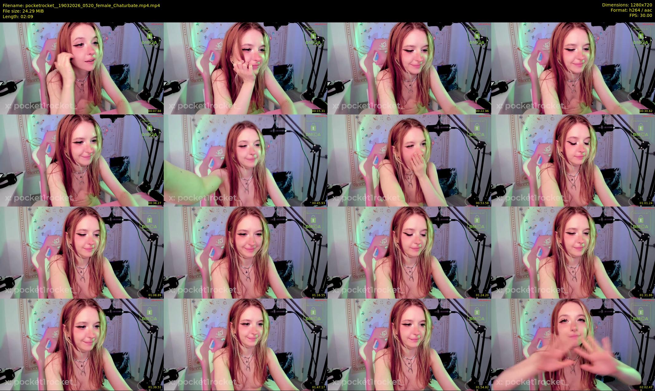pocketrocket_ — 3 minute Chaturbate female cam show recording, 720p, Mar 19, 2026