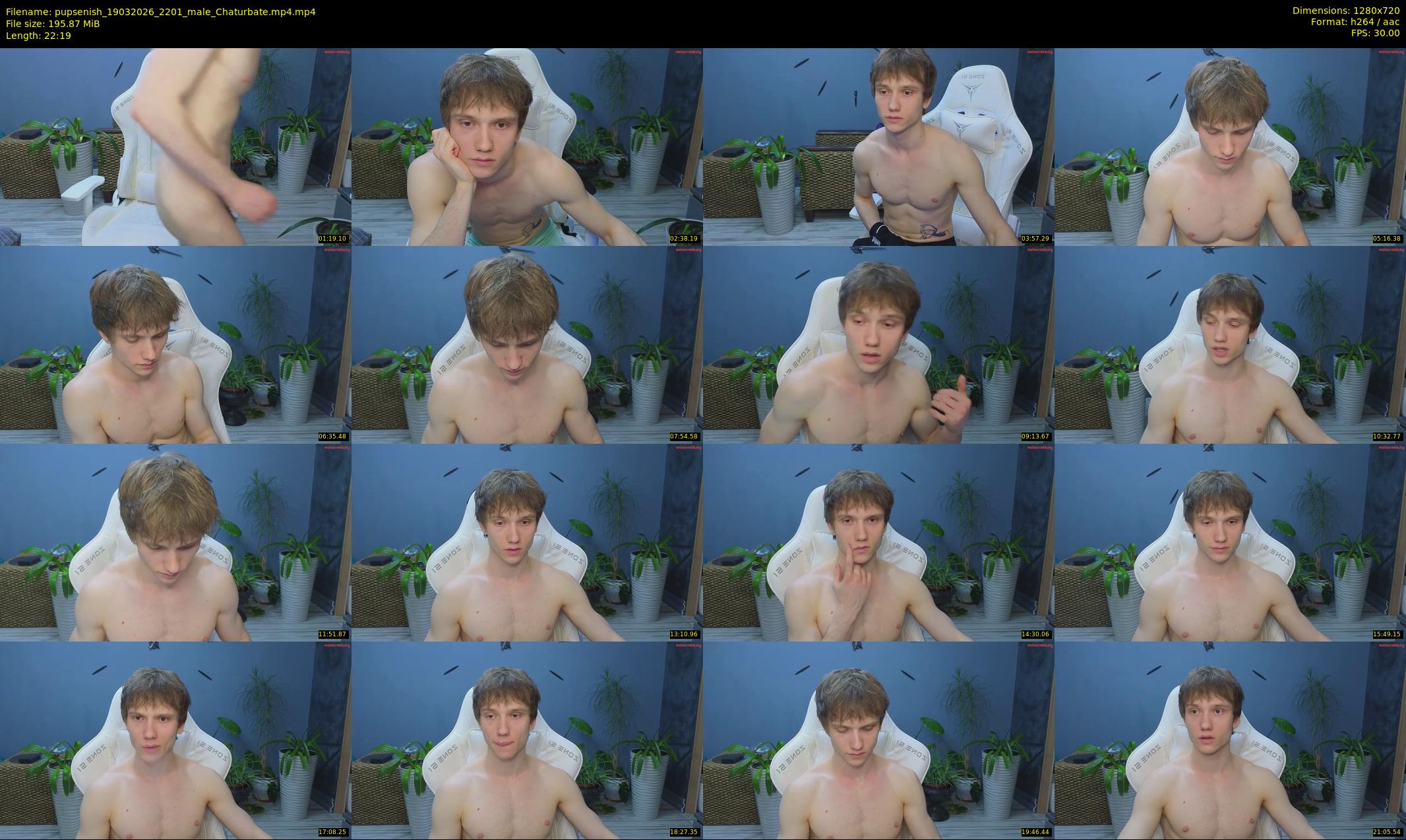 pupsenish — 23 minute Chaturbate male cam show recording, 720p, Mar 19, 2026
