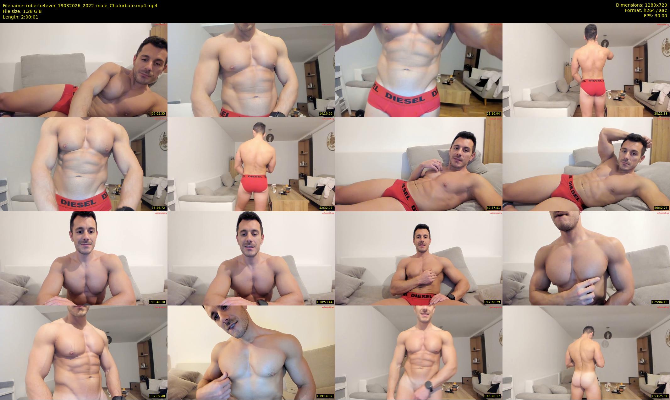 roberto4ever — 121 minute Chaturbate male cam show recording, 720p, Mar 19, 2026