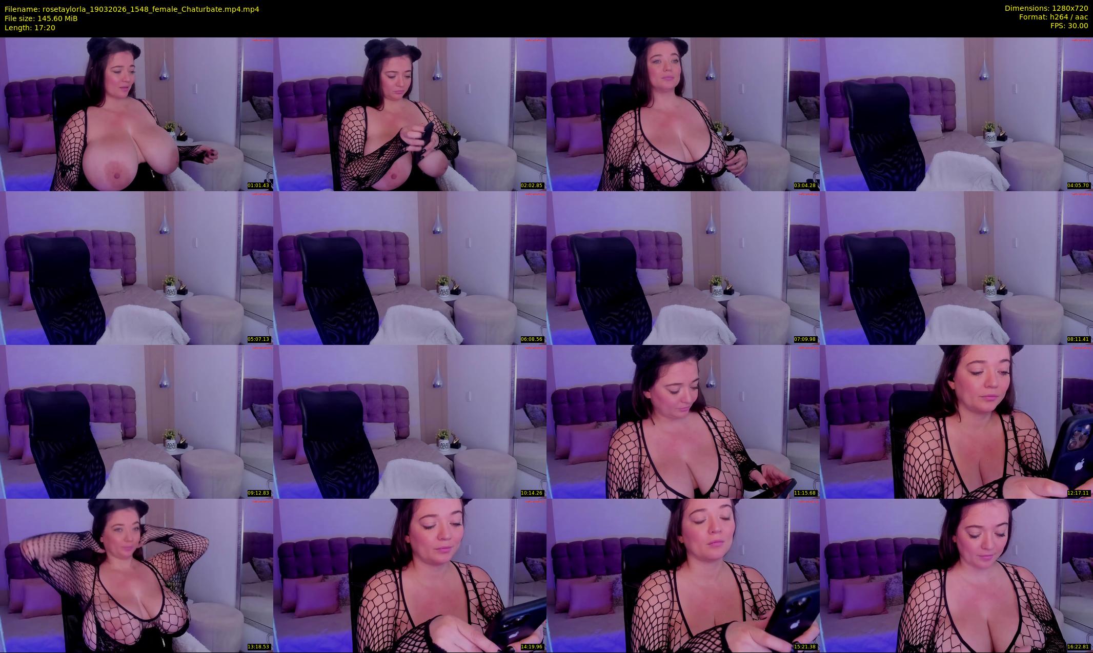rosetaylorla — 18 minute Chaturbate female cam show recording, 720p, Mar 19, 2026