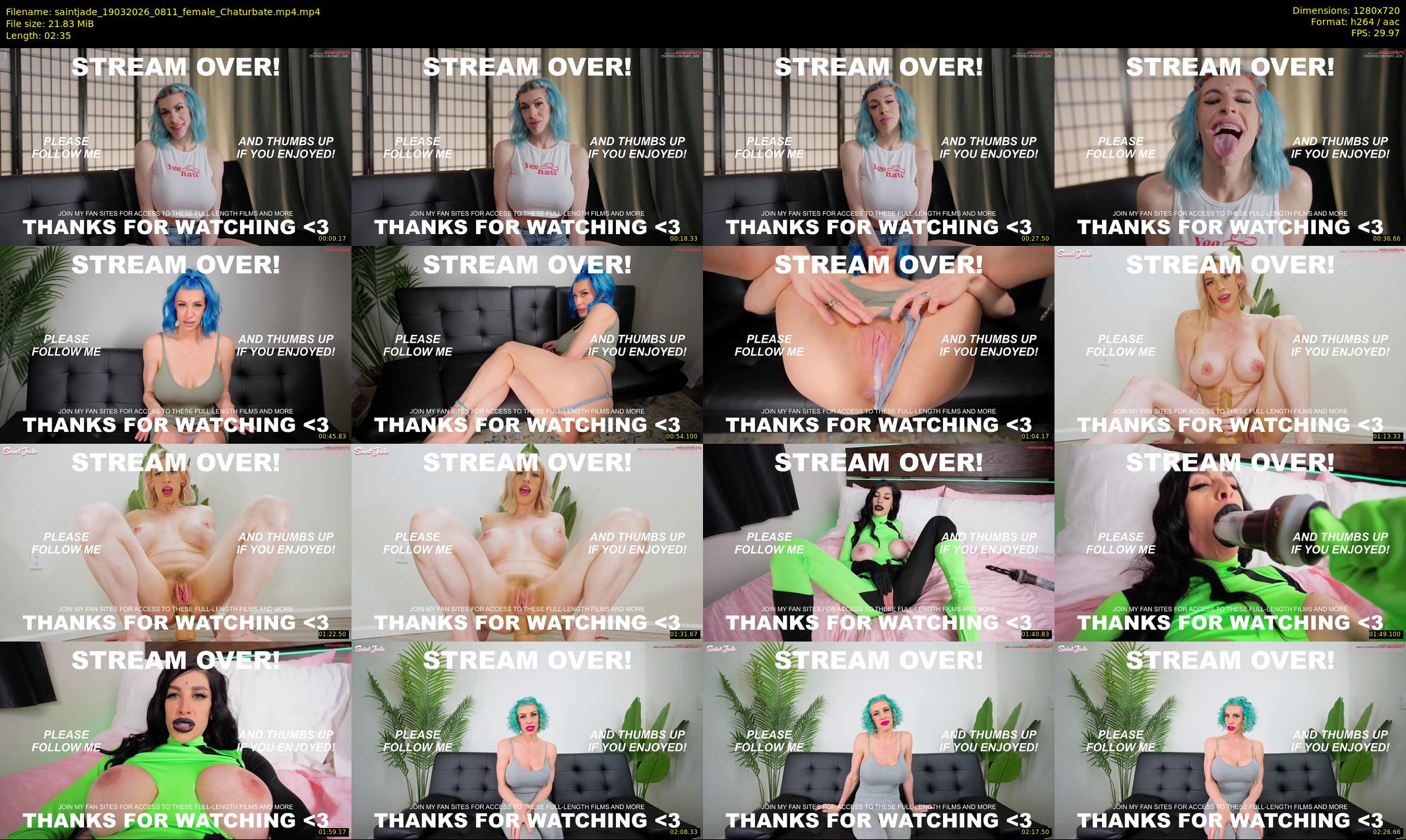 saintjade — 3 minute Chaturbate female cam show recording, 720p, Mar 19, 2026