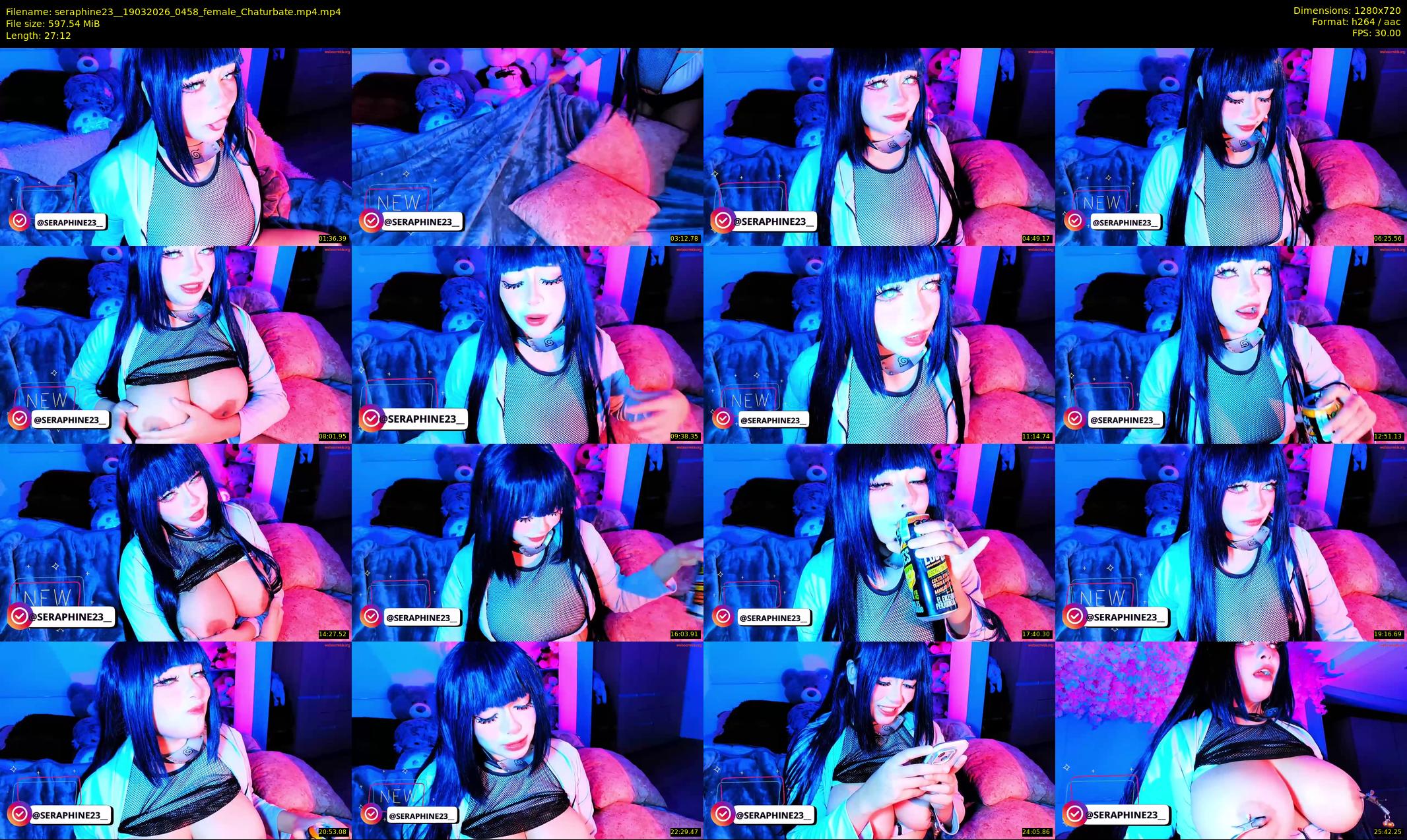 seraphine23_ — 28 minute Chaturbate female cam show recording, 720p, Mar 19, 2026
