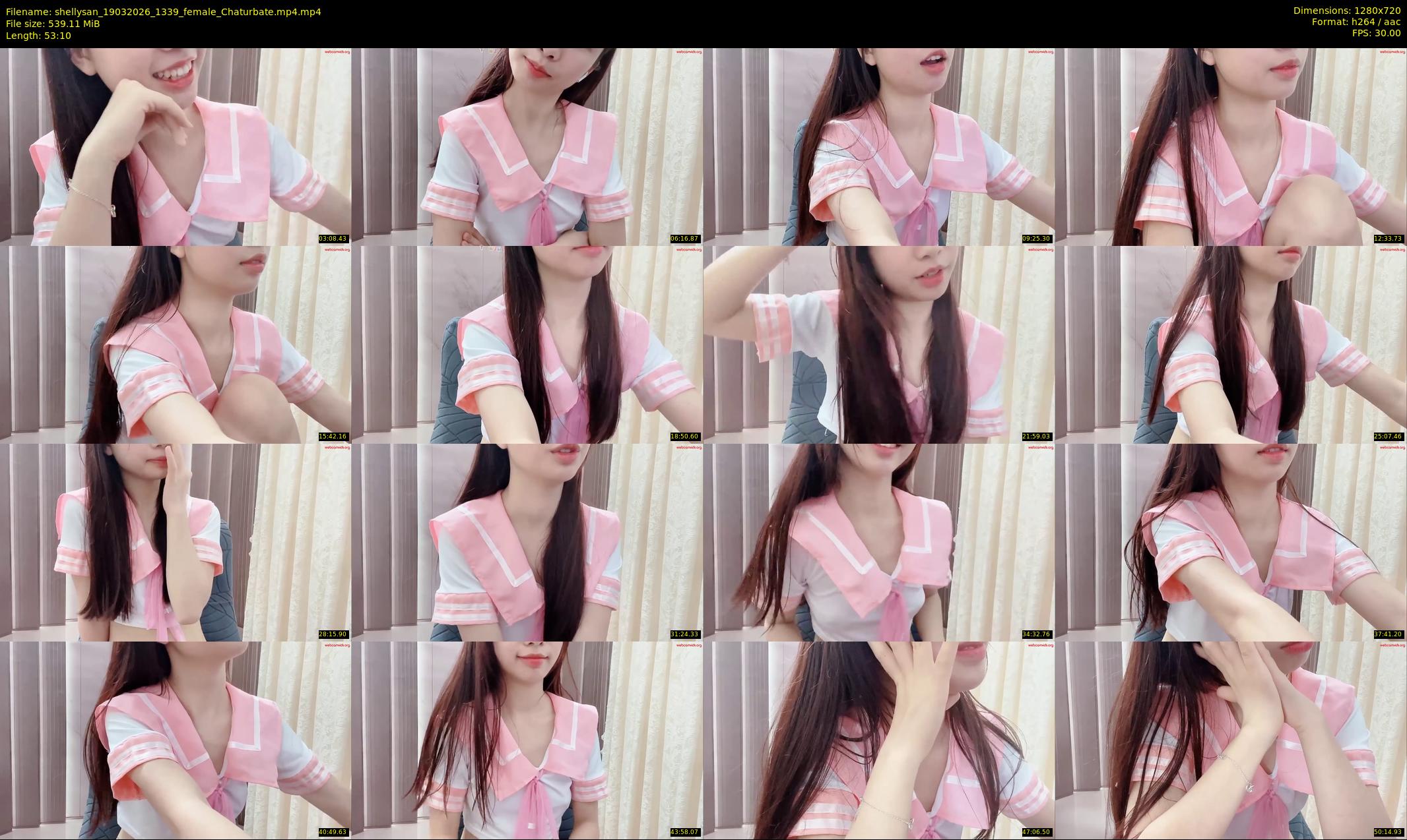 shellysan — 54 minute Chaturbate female cam show recording, 720p, Mar 19, 2026