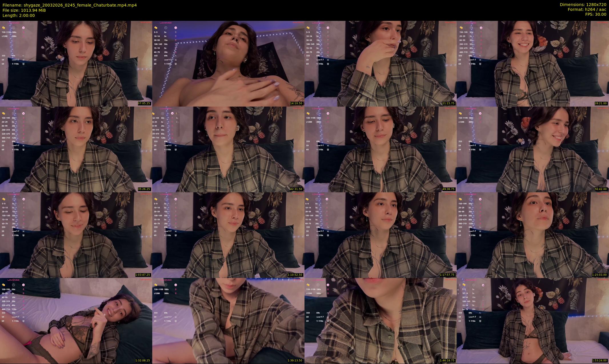 shygaze — 120 minute Chaturbate female cam show recording, 720p, Mar 20, 2026