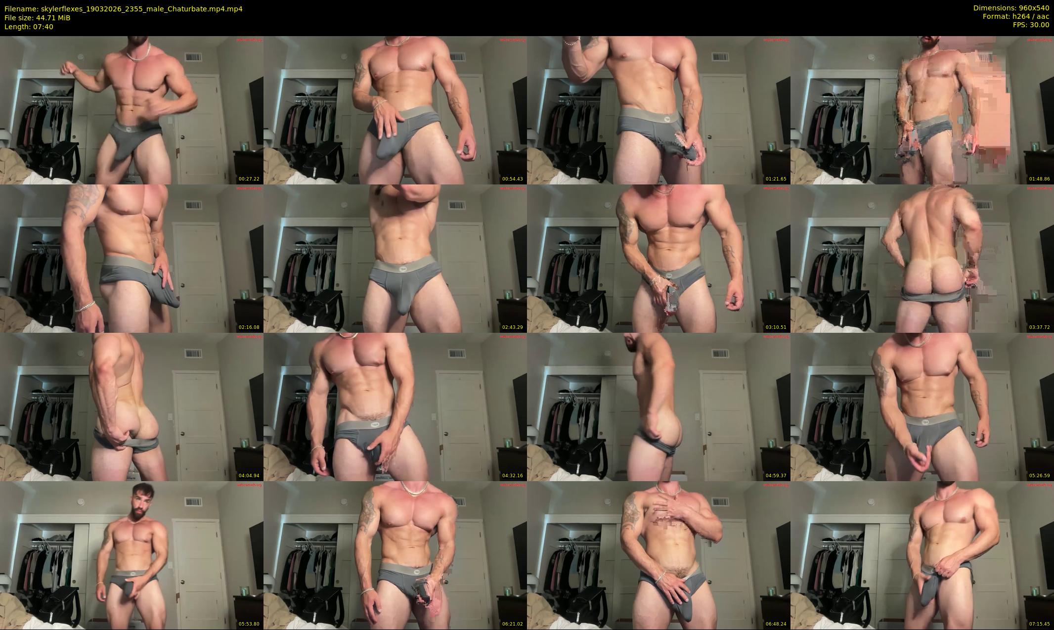 skylerflexes — 8 minute Chaturbate male cam show recording, 480p, Mar 19, 2026