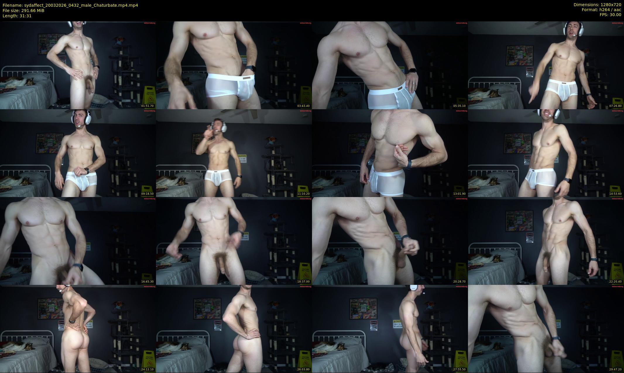 sydaffect — 32 minute Chaturbate male cam show recording, 720p, Mar 20, 2026