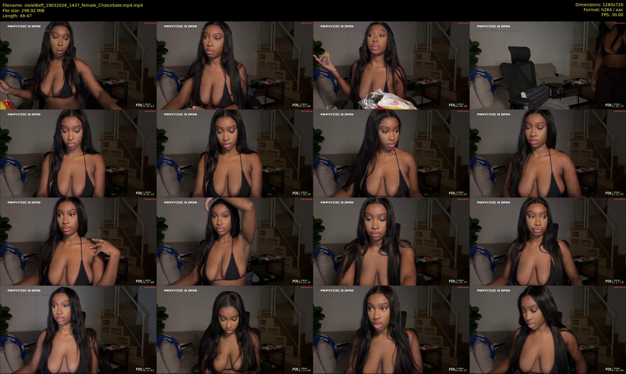 violet6xft — 50 minute Chaturbate female cam show recording, 720p, Mar 19, 2026