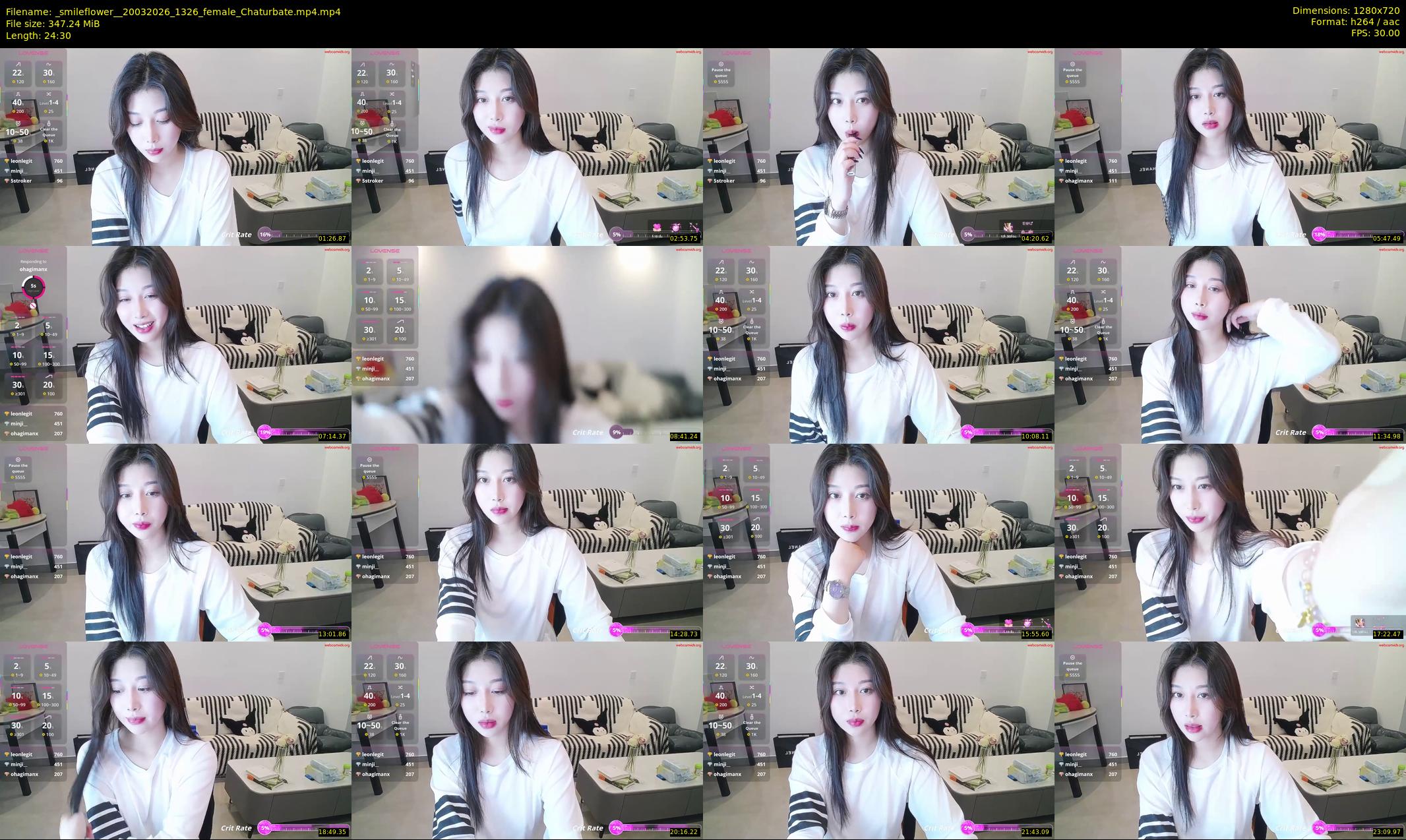 _smileflower_ — 25 minute Chaturbate female cam show recording, 720p, Mar 20, 2026