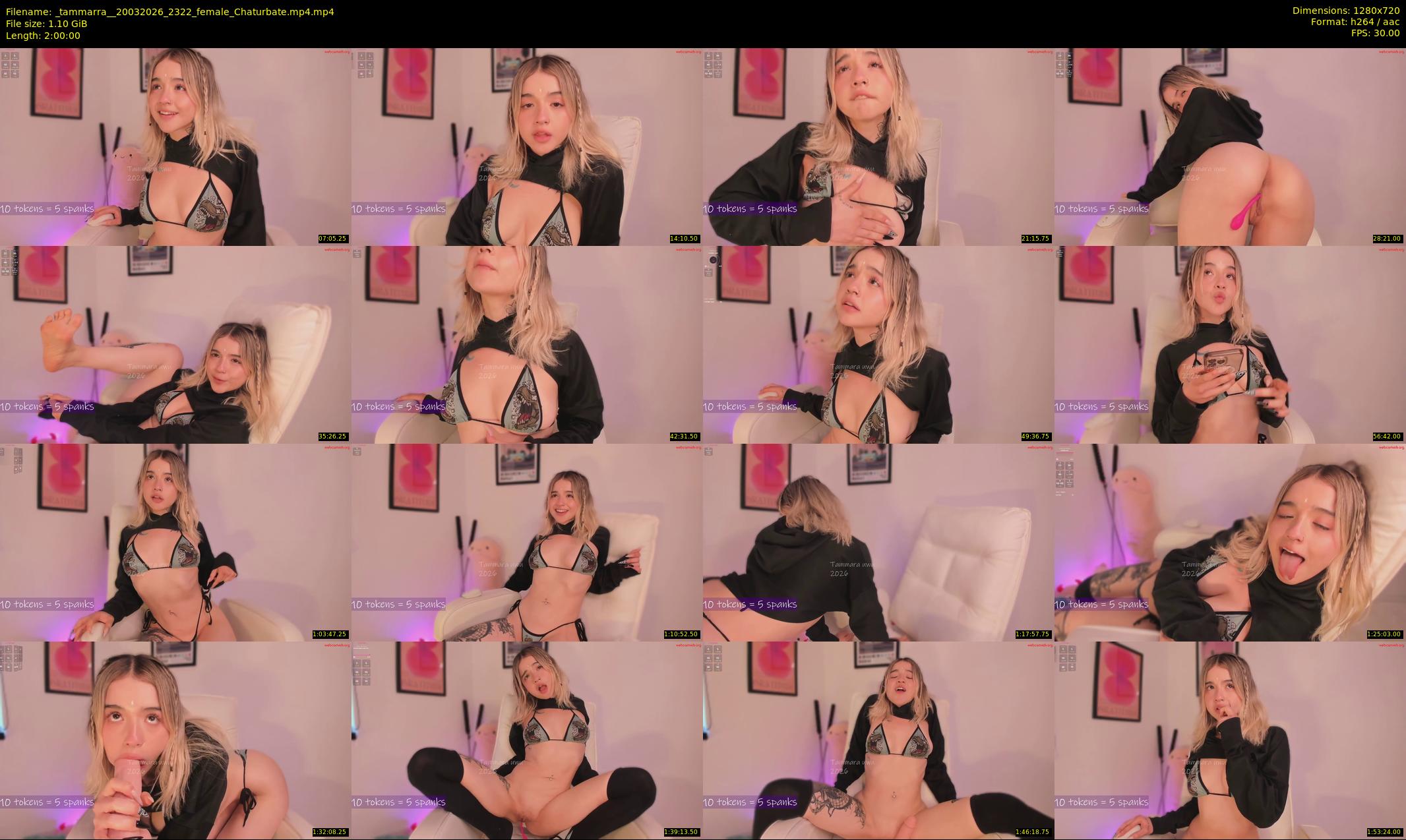 _tammarra_ — 120 minute Chaturbate female cam show recording, 720p, Mar 20, 2026