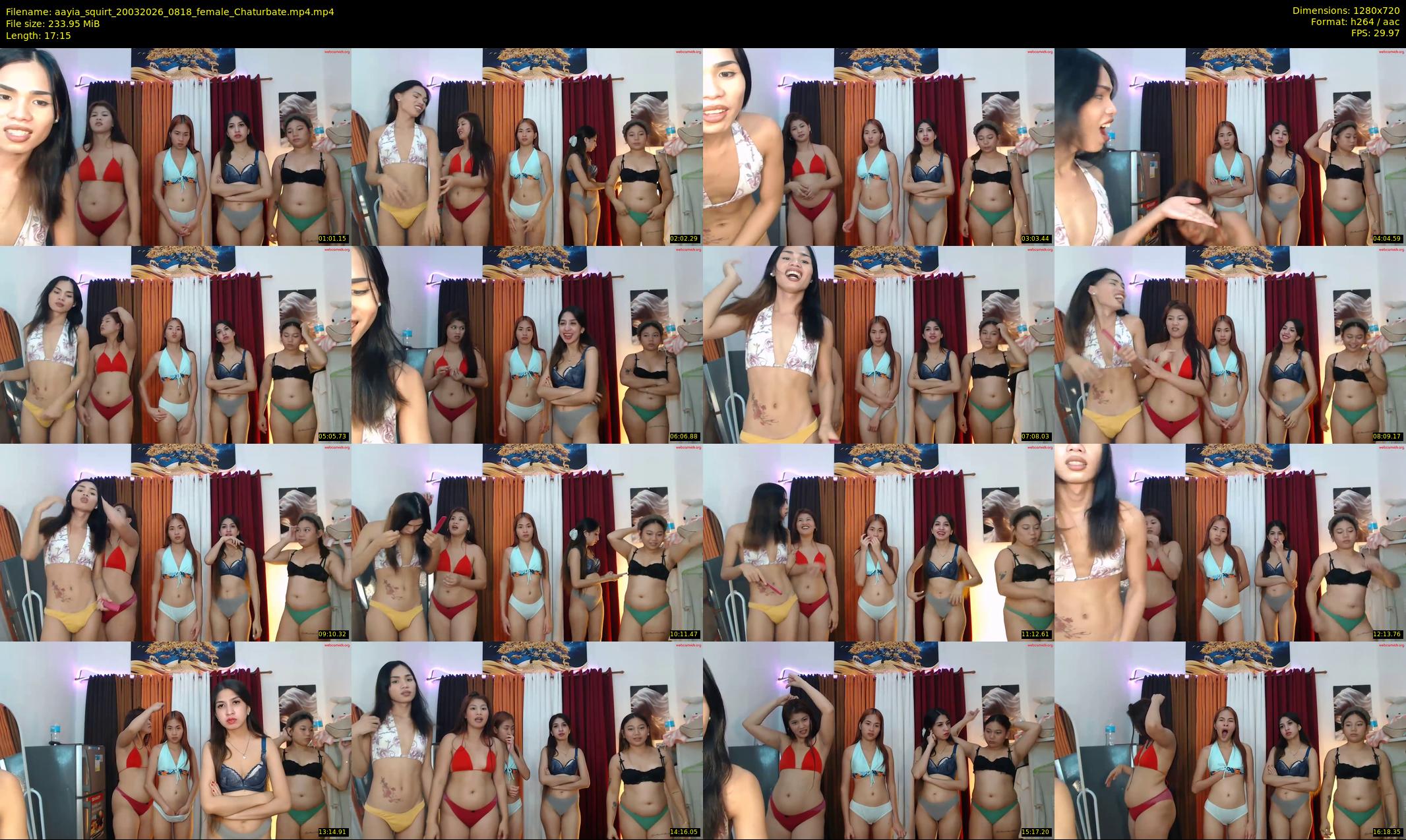 aayia_squirt — 18 minute Chaturbate female cam show recording, 720p, Mar 20, 2026