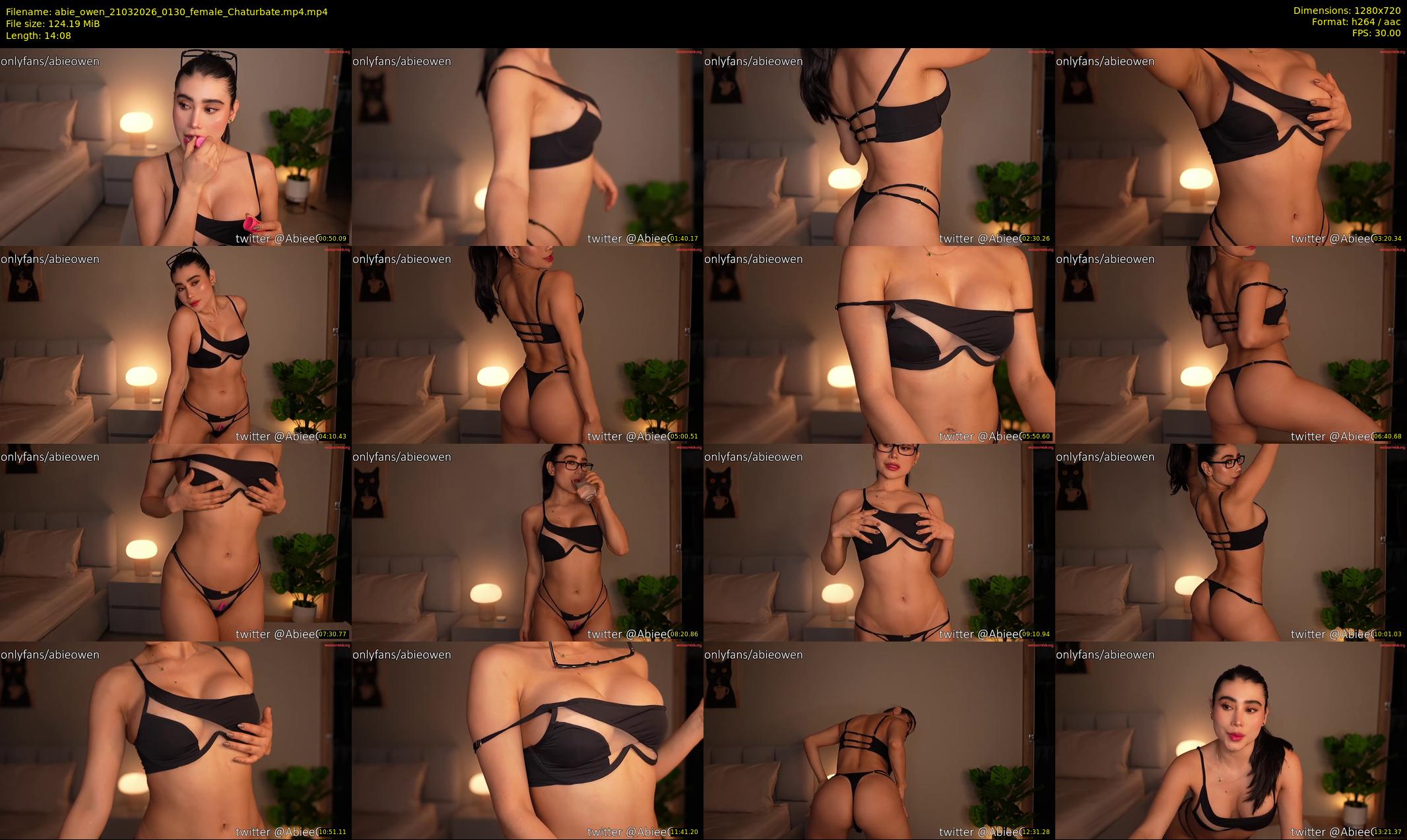 abie_owen — 15 minute Chaturbate female cam show recording, 720p, Mar 21, 2026