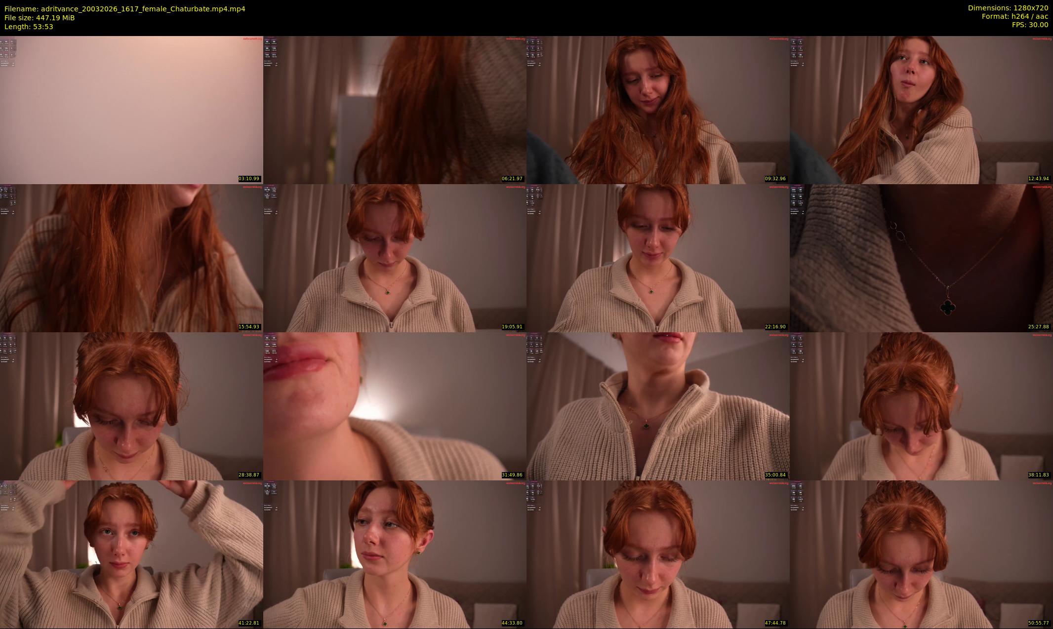 adritvance — 54 minute Chaturbate female cam show recording, 720p, Mar 20, 2026