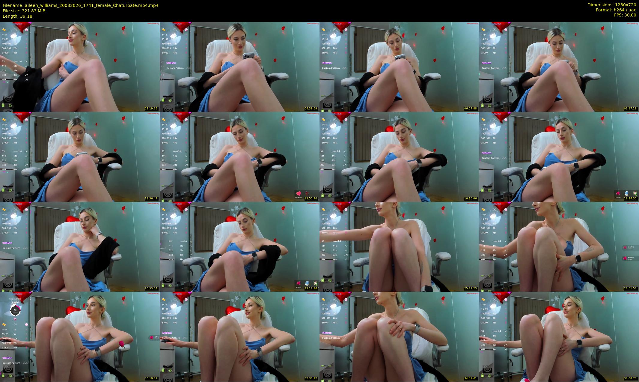 aileen_williams — 40 minute Chaturbate female cam show recording, 720p, Mar 20, 2026