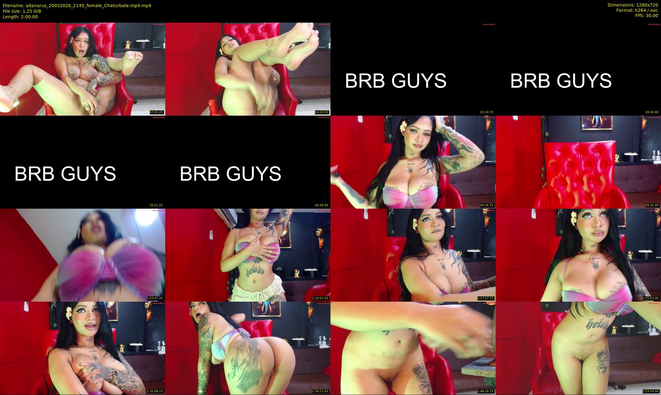 aitanarus — 120 minute Chaturbate female cam show recording, 720p, Mar 20, 2026