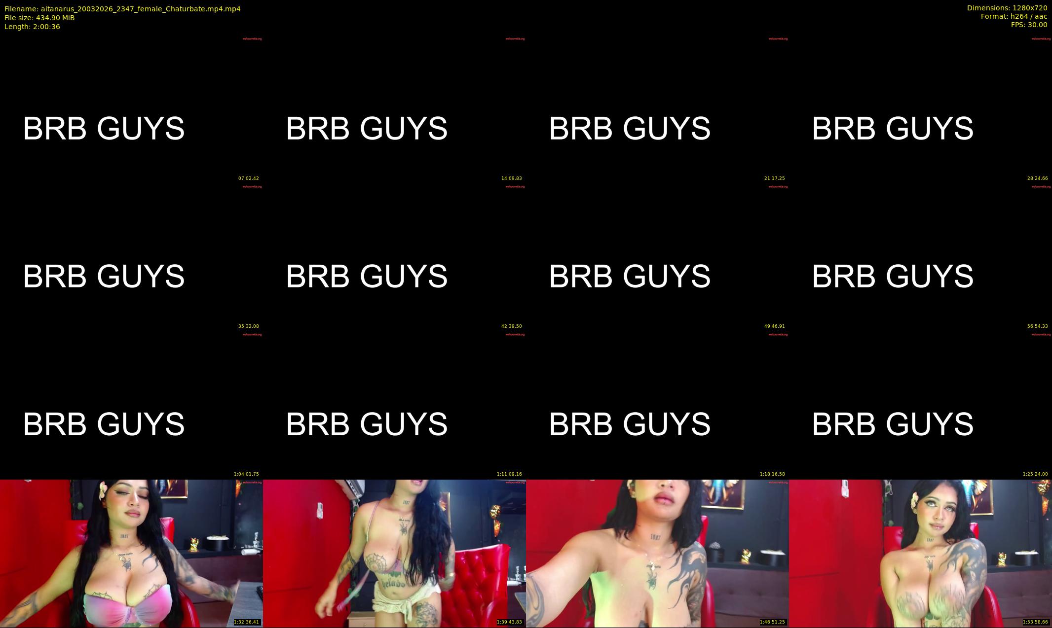 aitanarus — 121 minute Chaturbate female cam show recording, 720p, Mar 20, 2026