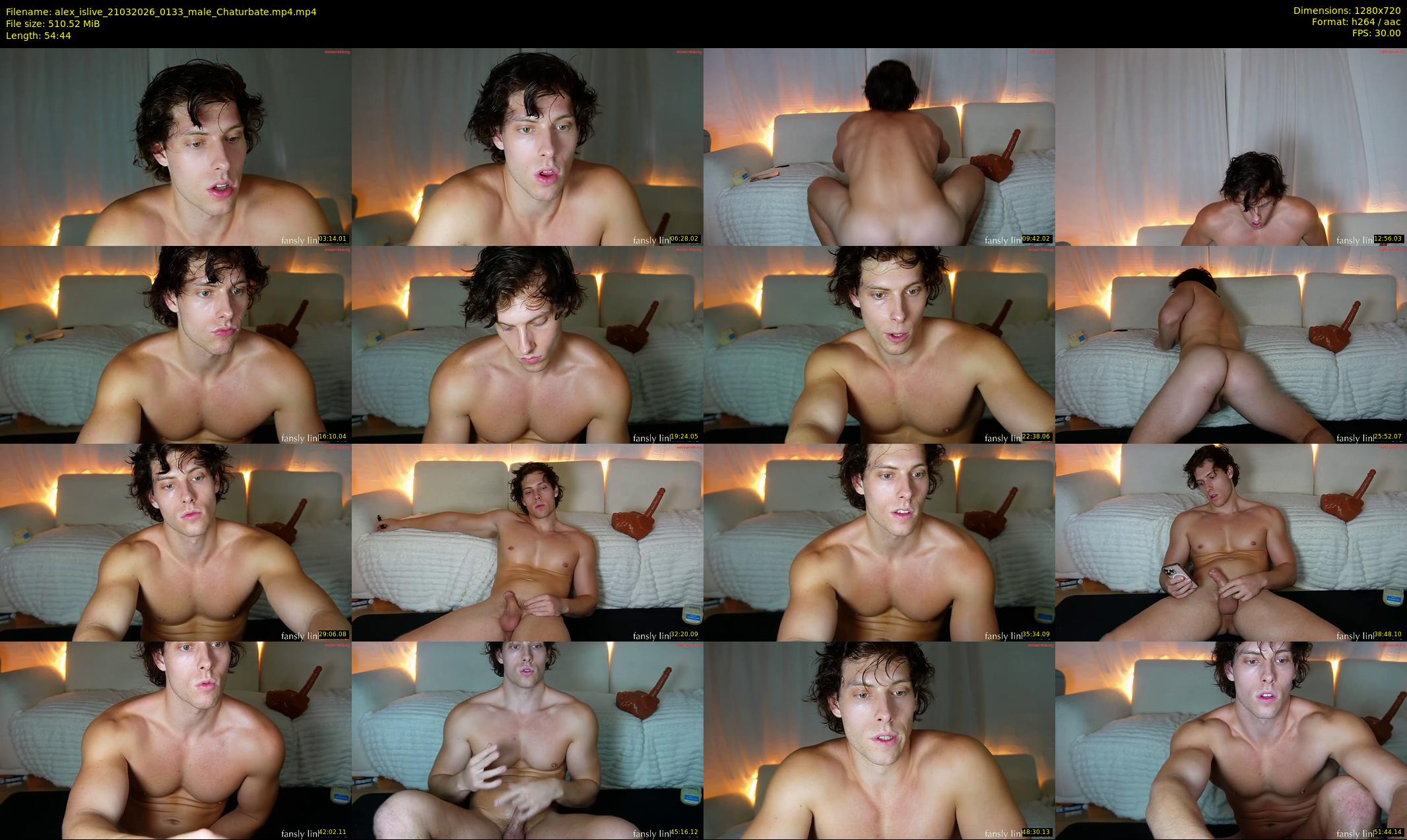 alex_islive — 55 minute Chaturbate male cam show recording, 720p, Mar 21, 2026