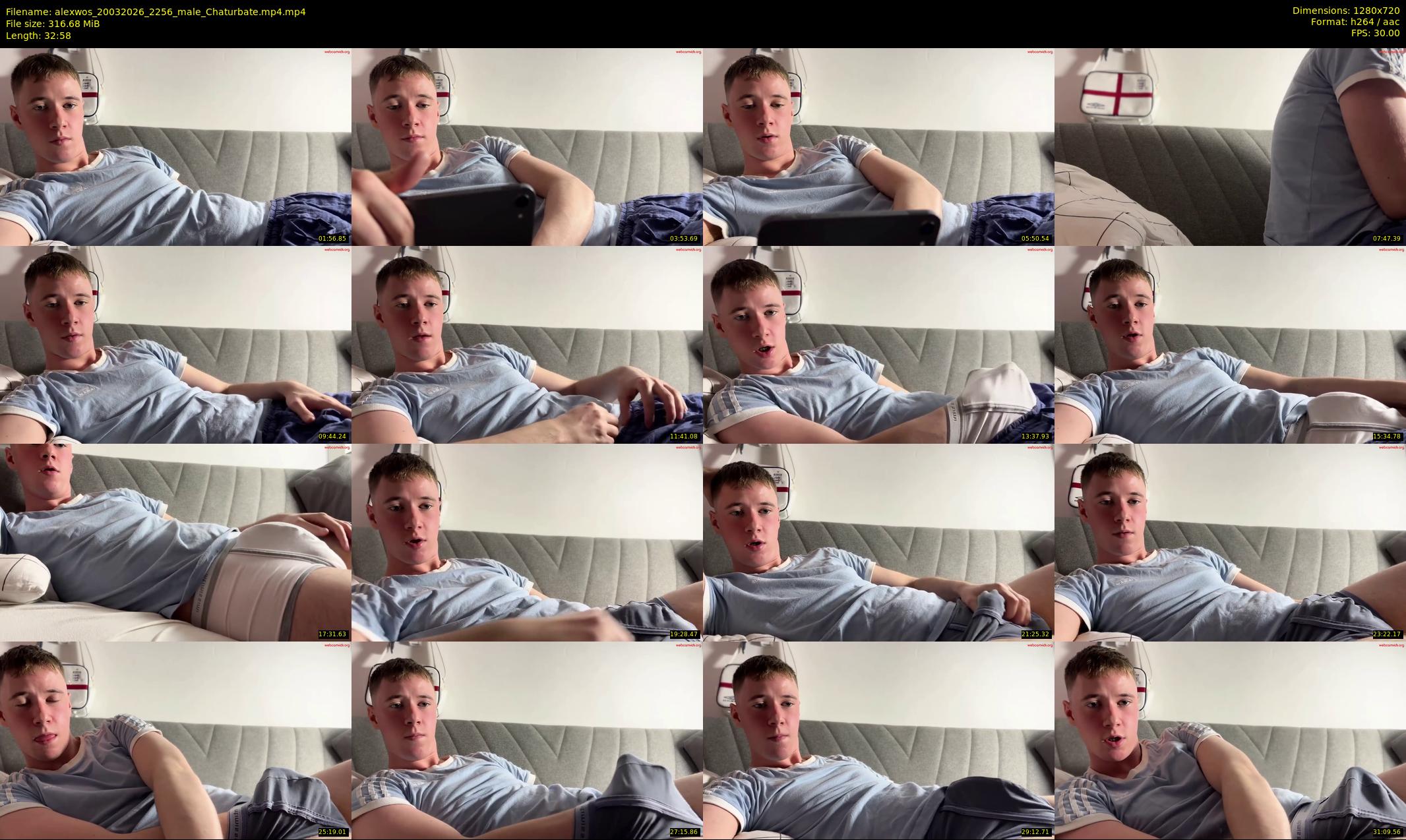 alexwos — 33 minute Chaturbate male cam show recording, 720p, Mar 20, 2026