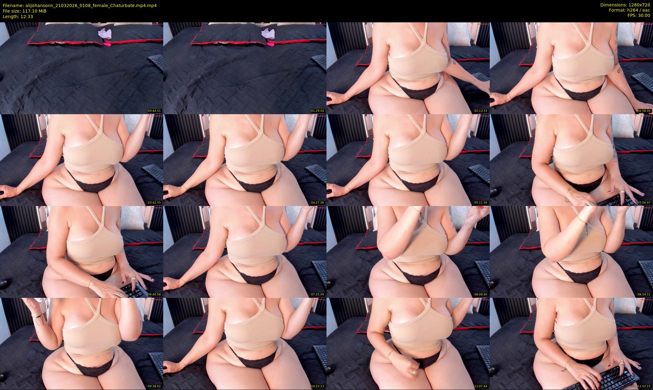 alijohansonn — 13 minute Chaturbate female cam show recording, 720p, Mar 21, 2026