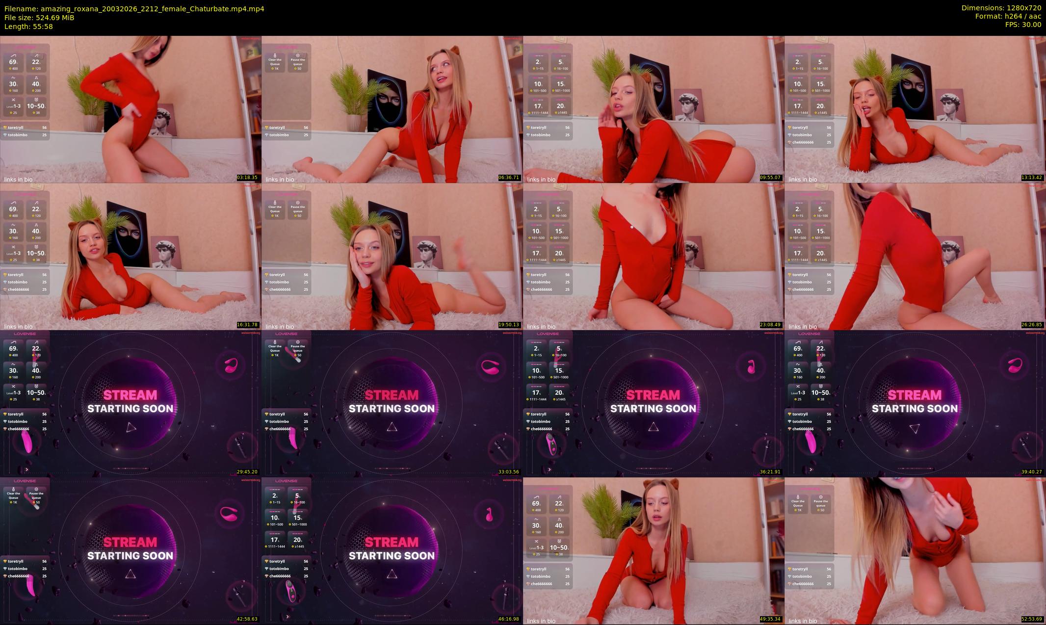 amazing_roxana — 56 minute Chaturbate female cam show recording, 720p, Mar 20, 2026