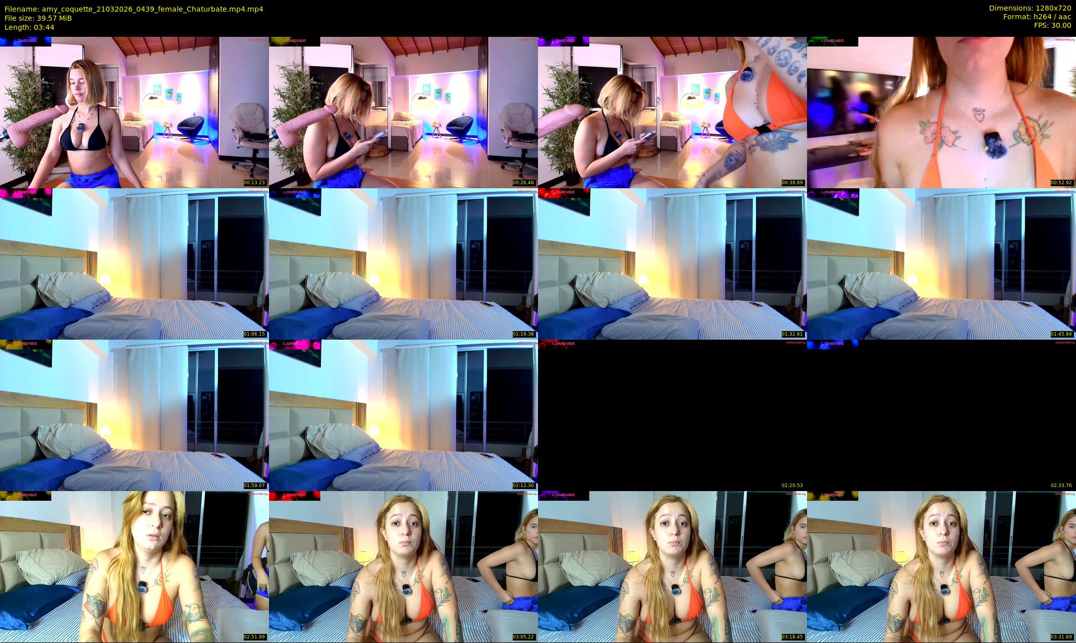 amy_coquette — 4 minute Chaturbate female cam show recording, 720p, Mar 21, 2026
